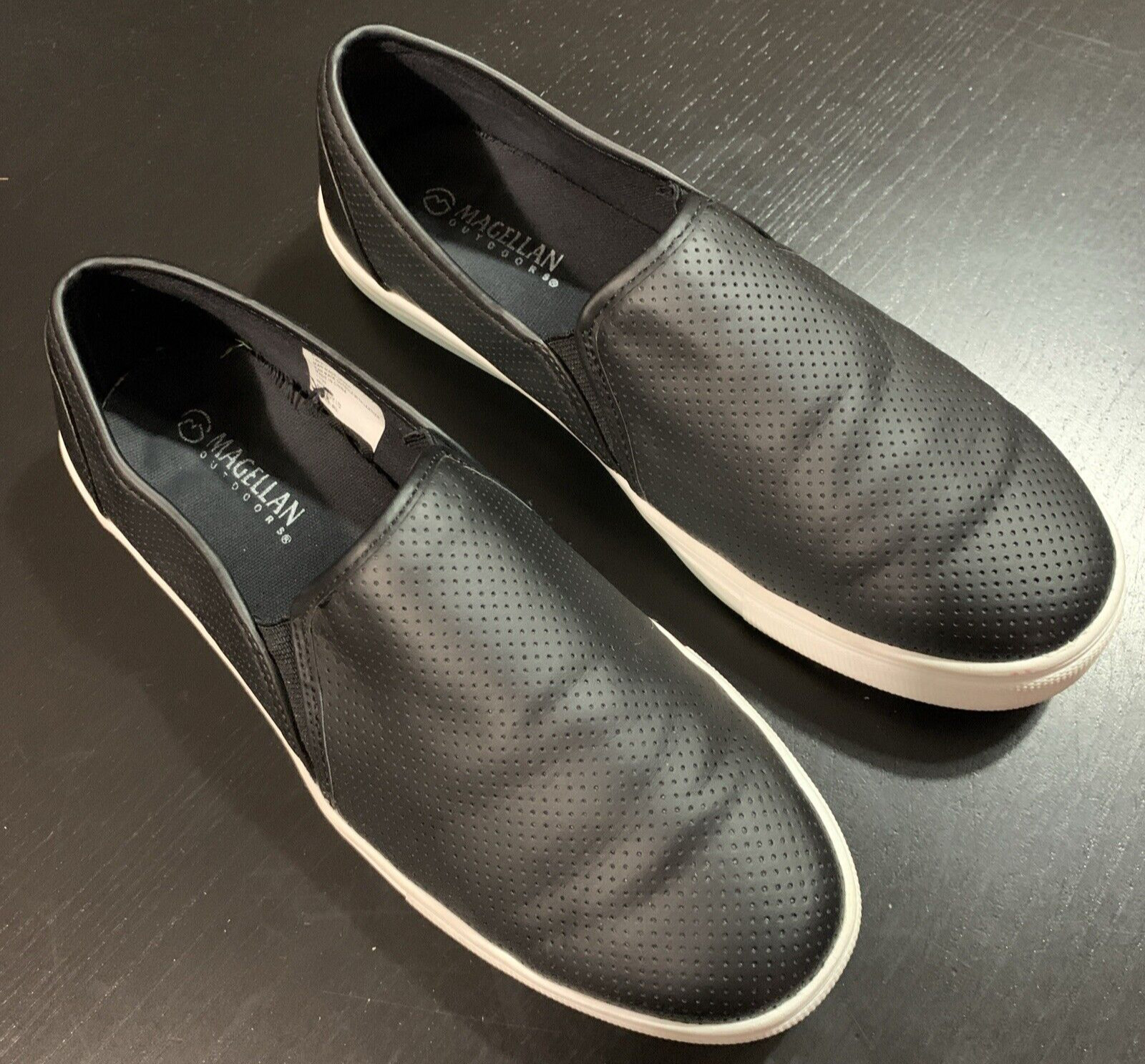 Magellan Outdoors Shoes Sneakers Womens Slip On Boating Black Casual Size 9B US