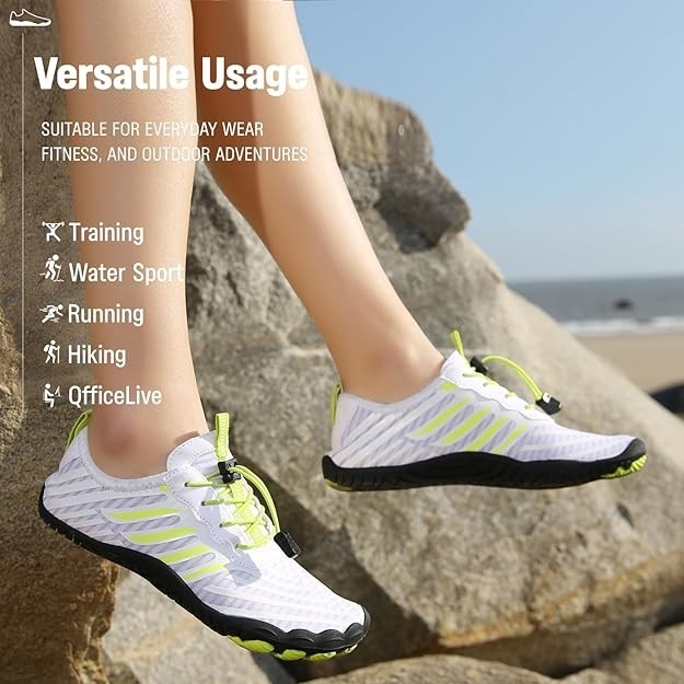 Grounded Footwear for Women Barefoot Shoes,Grounded 10 Women/8 Men White