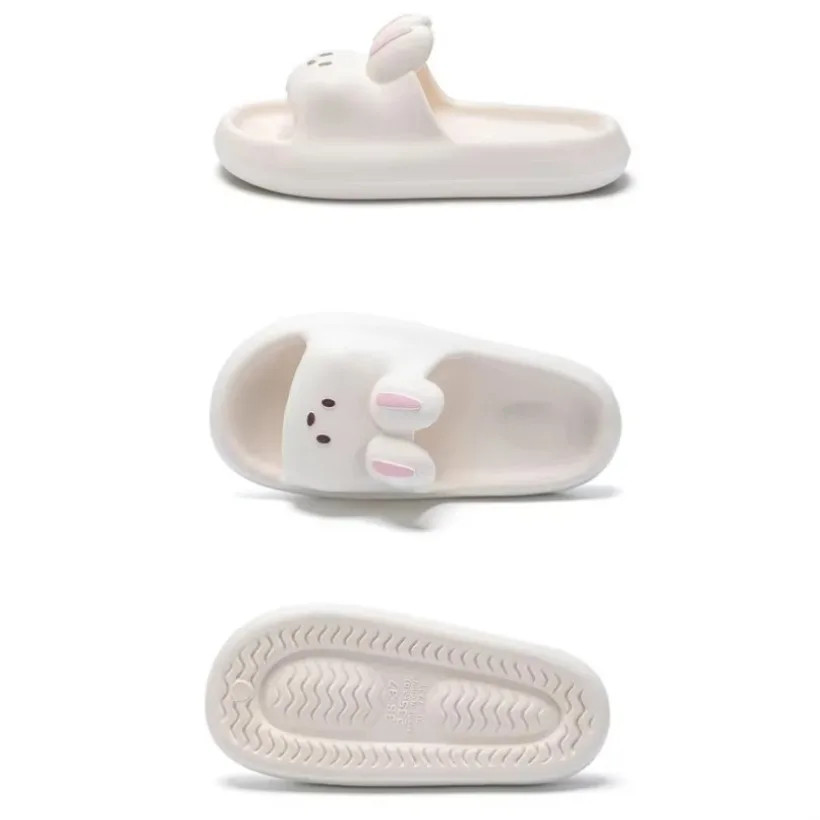 Summer Women Rabbit Home Slipper Female Cute Cloud Sandal Flip Flops Beach Slide