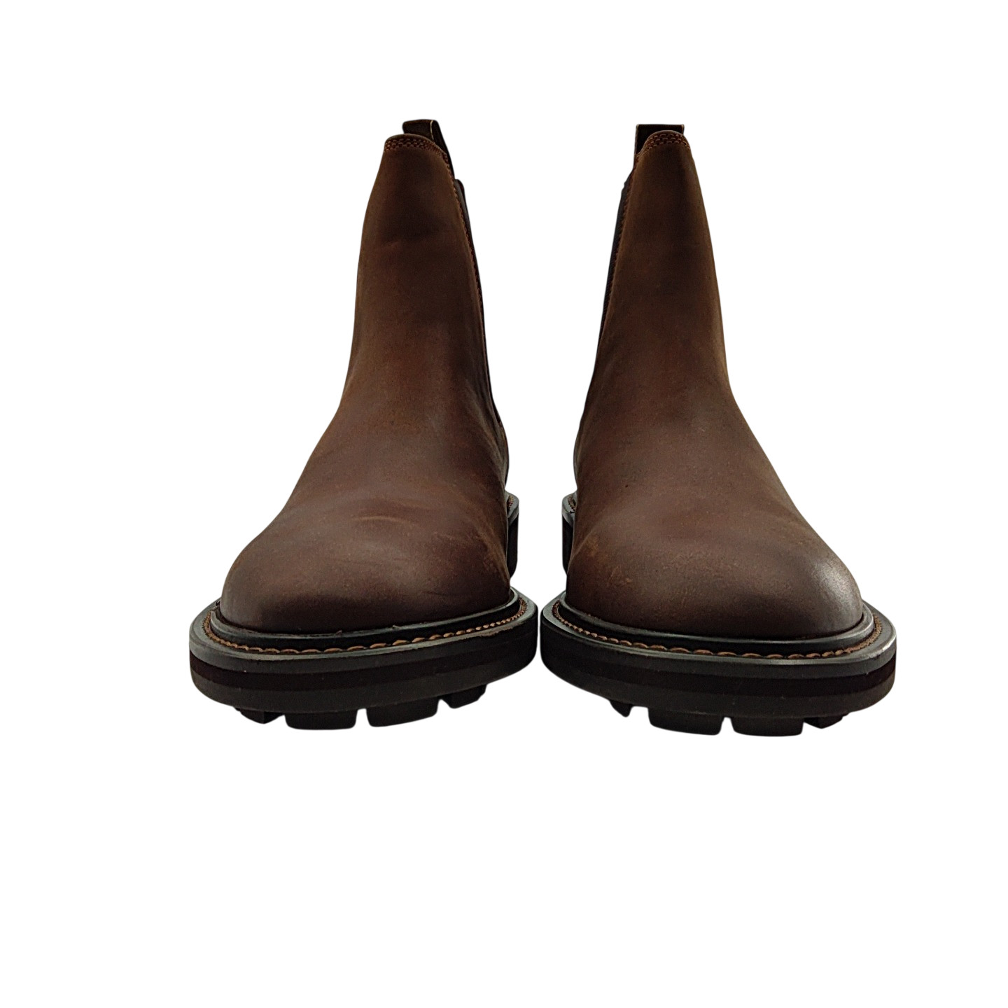 Quince Rugged Leather Lug Sole Chelsea Boot Firewood Shoes 8.5