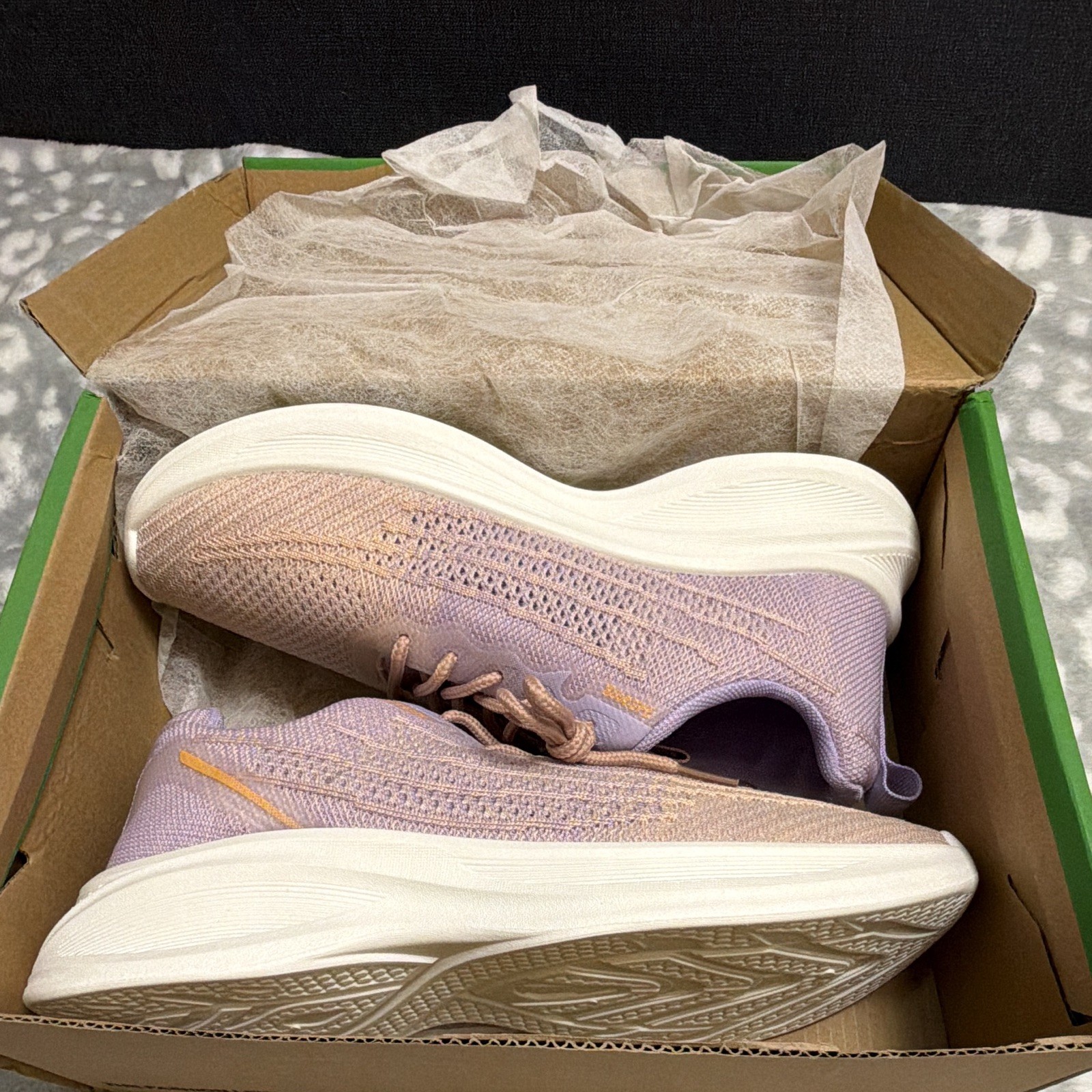 Women’s Purple/Pink Low Top Lace-Up Athletic Sneakers Mesh Upper Pull Tab