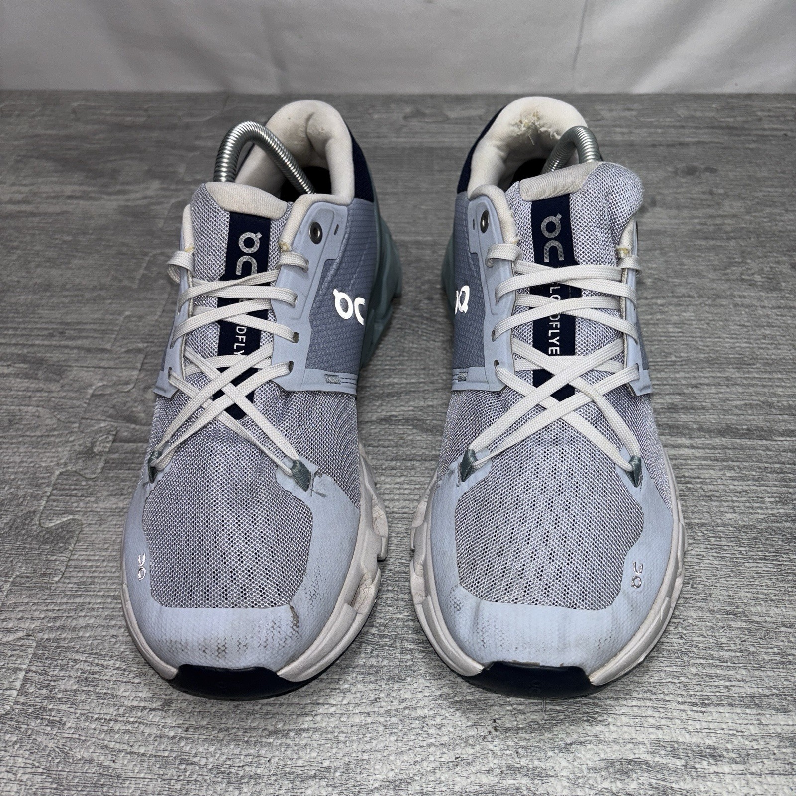 On Cloud Cloudflyer 4 Womens Running Shoes Sneakers Size 10 Blue Gray