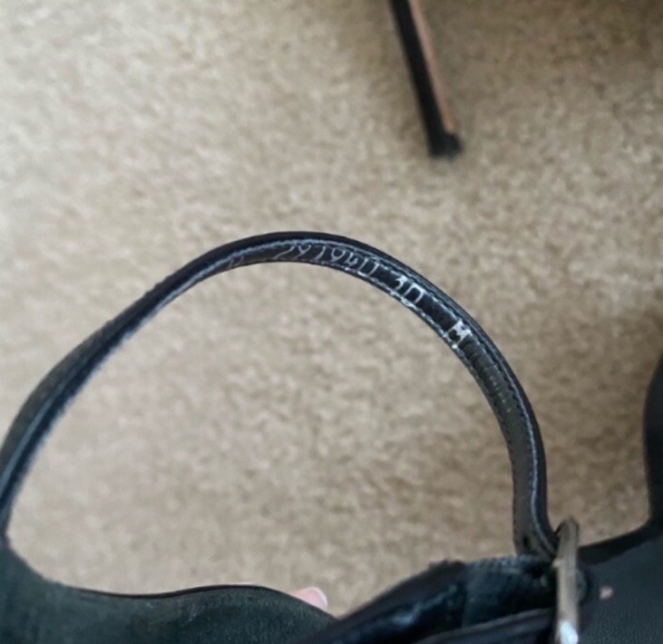 Stuart Weitzman Nudistsong Black Nappa Leather Sandal Size 10