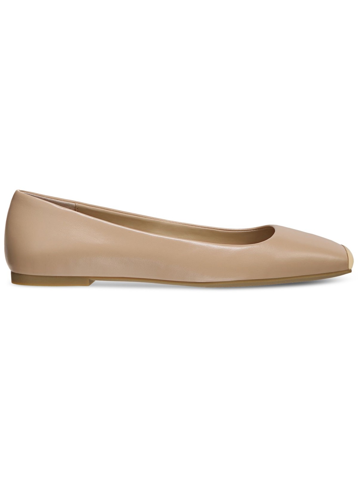 ALFANI Womens Beige 0.5 Heel Neptoon Toe Block Heel Slip On Flats Shoes 9 M