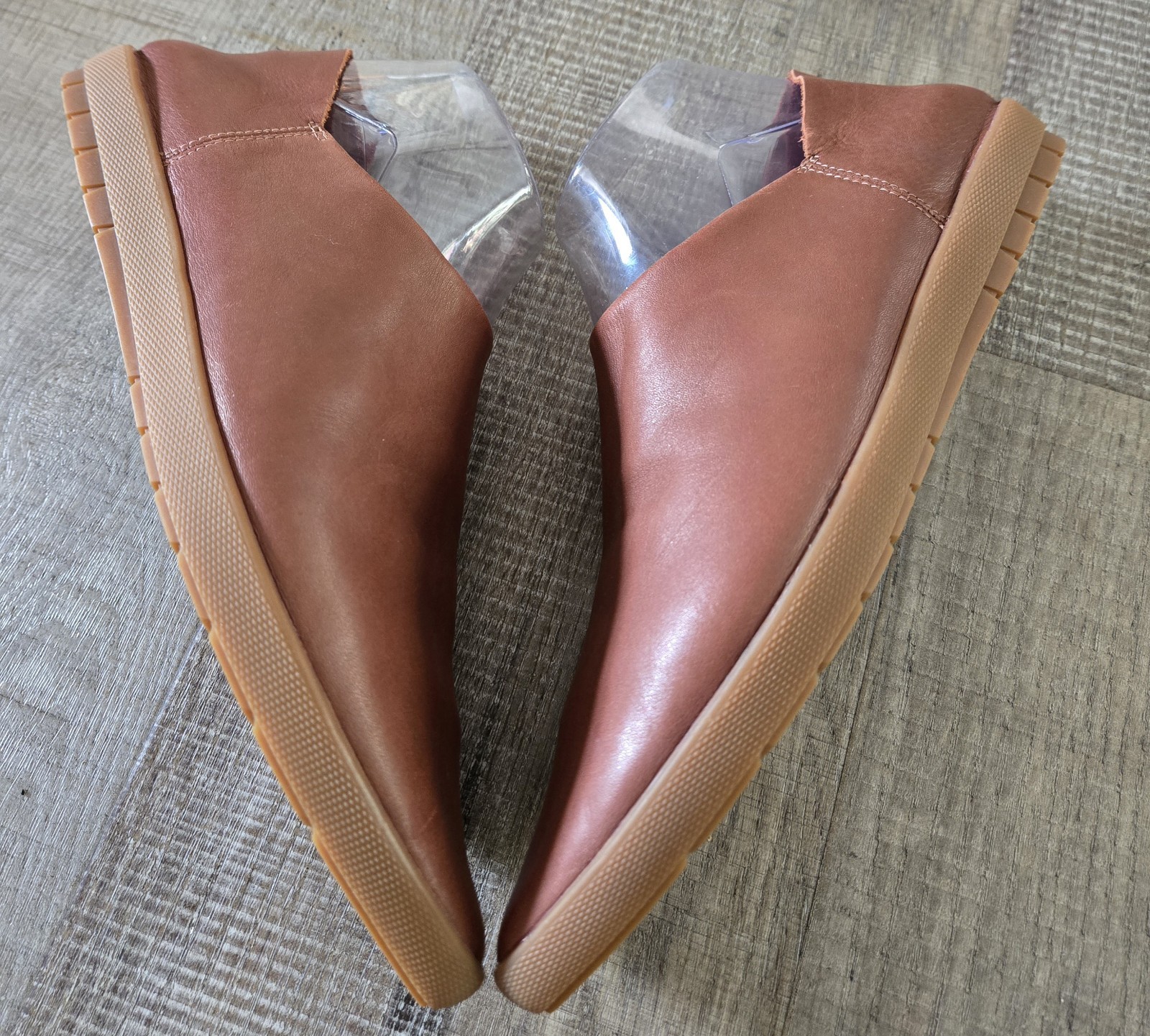 Vision Quest Yes Or No Babouche Sneakers Flats Size EU 40 US 9 NEW Brown Slip On