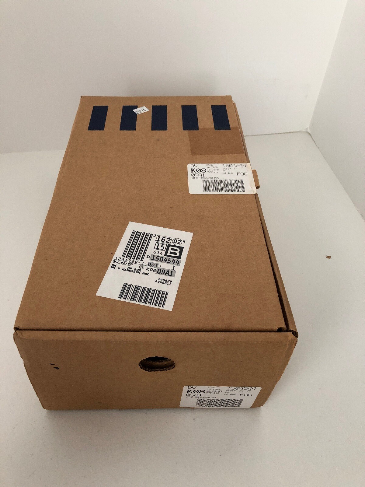 lands end handsewn slip on moc deep burgundy 8 1/2B NEW Old stock with box @2005
