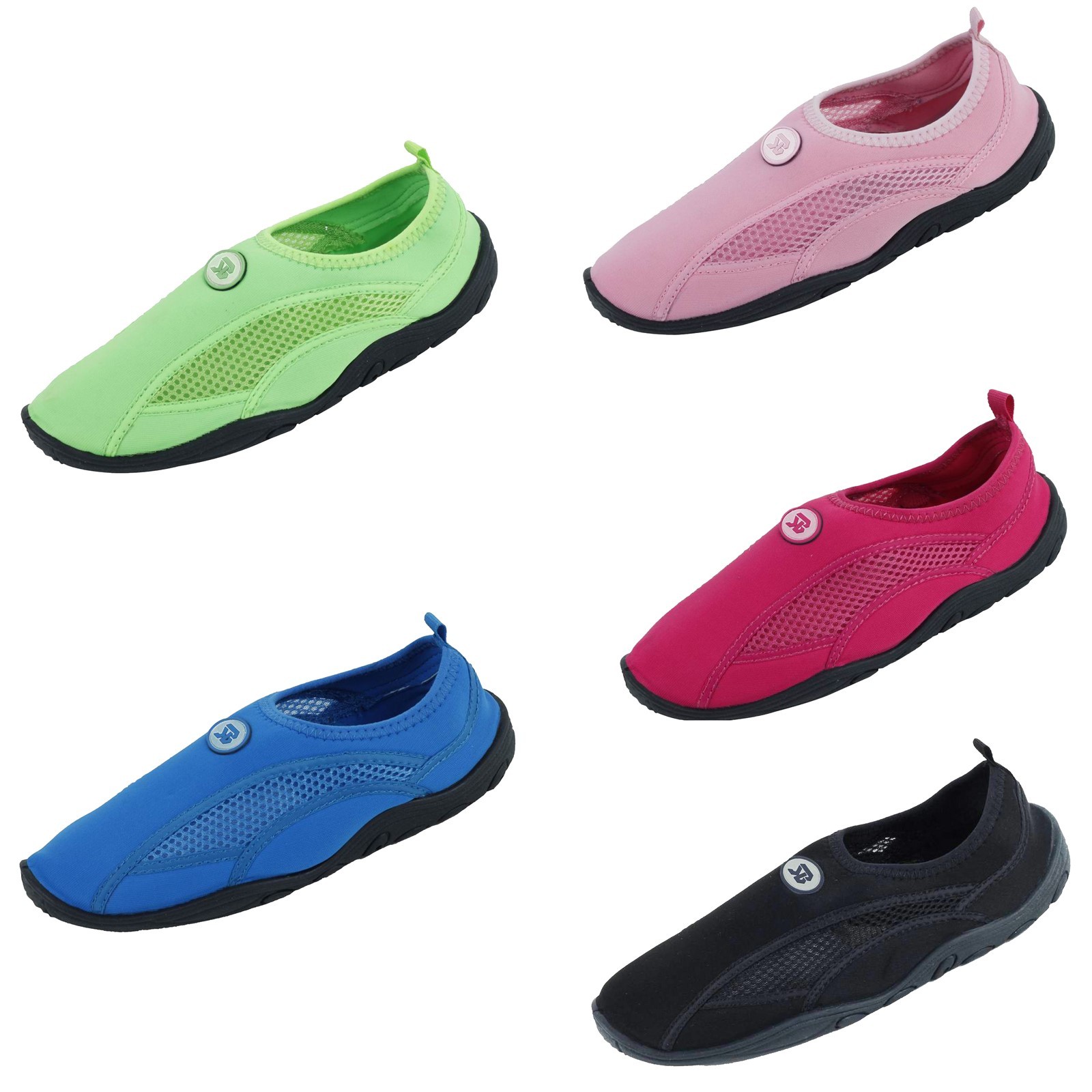 Women’s Water Shoes Aqua Socks Slip on Pool Yoga Dance Exercise, 5 Colors,Sizes