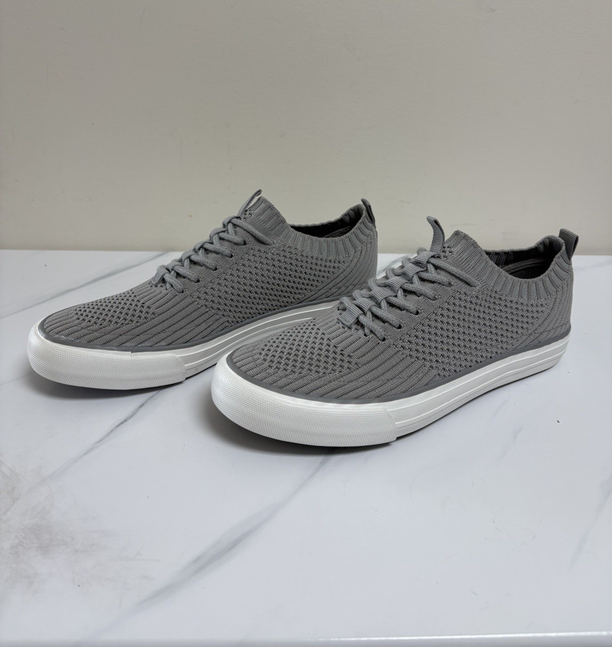 Gypsy Jazz Gray Knit Slip On Sneakers Womens Size 8.5 Low Top Casual Shoes
