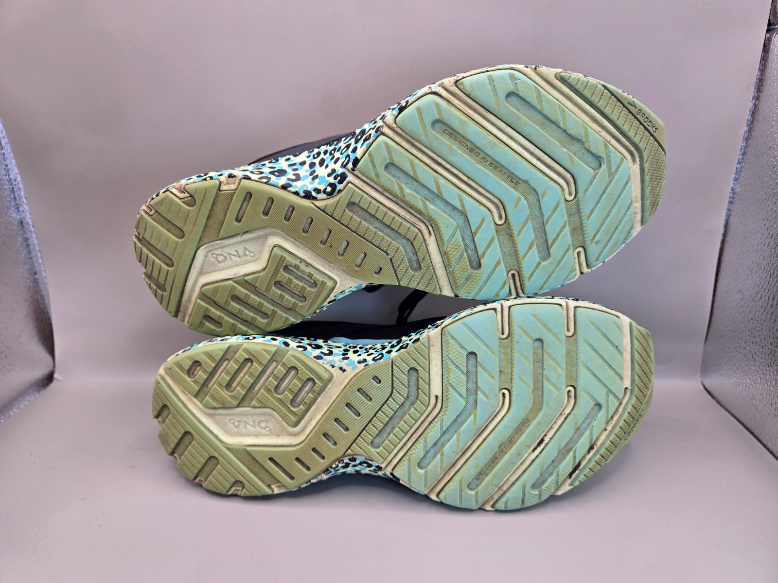 Brooks Launch 8 Shoes Women’s 8 Black Leopard Cheetah Running Athletic Sneakers