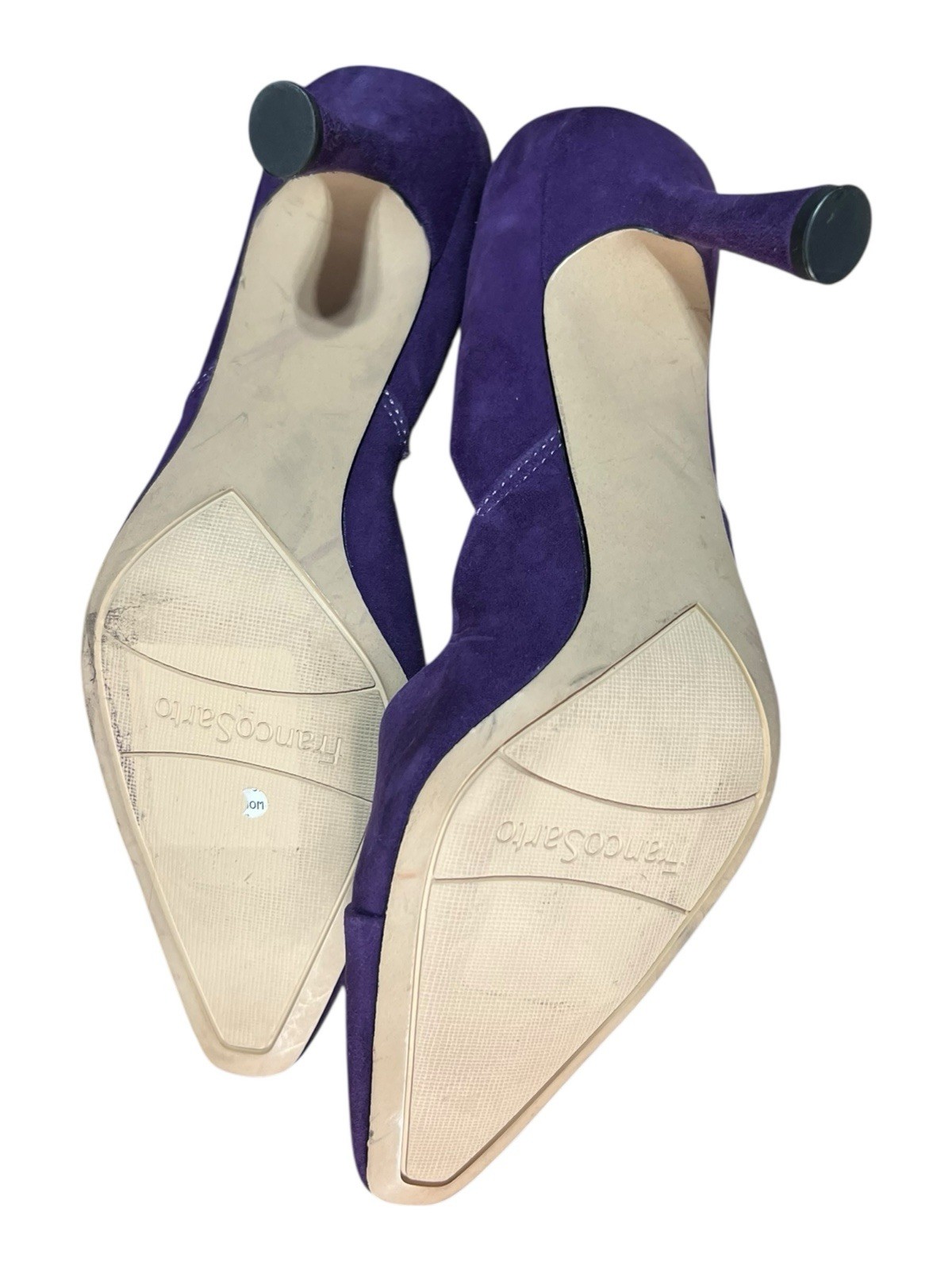 Franco Sarto Purple Suede 3.5 In Heels Women’s Shoe Size 7M