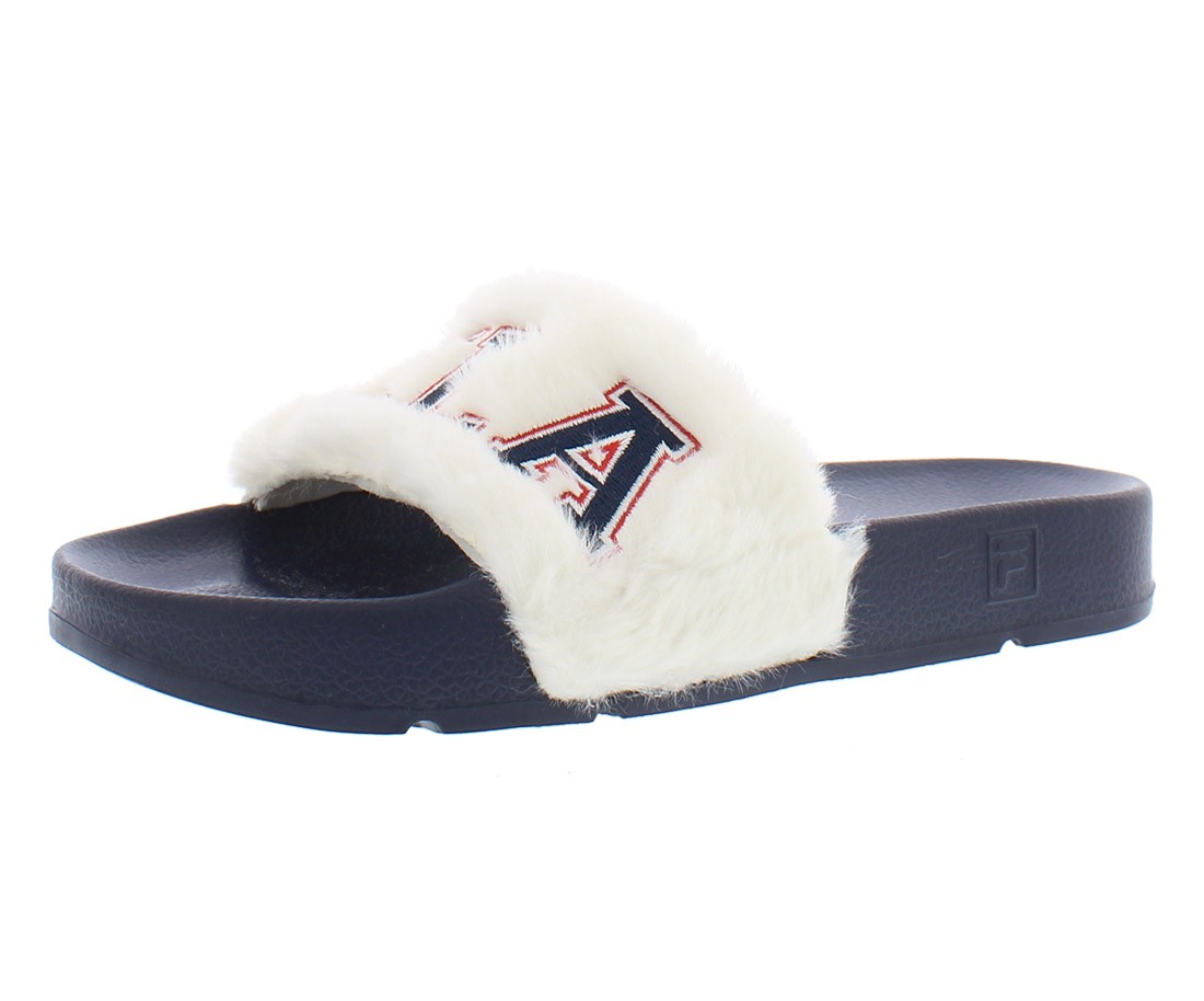 Fila Drifter Furry Collegiate Slide Womens Shoes