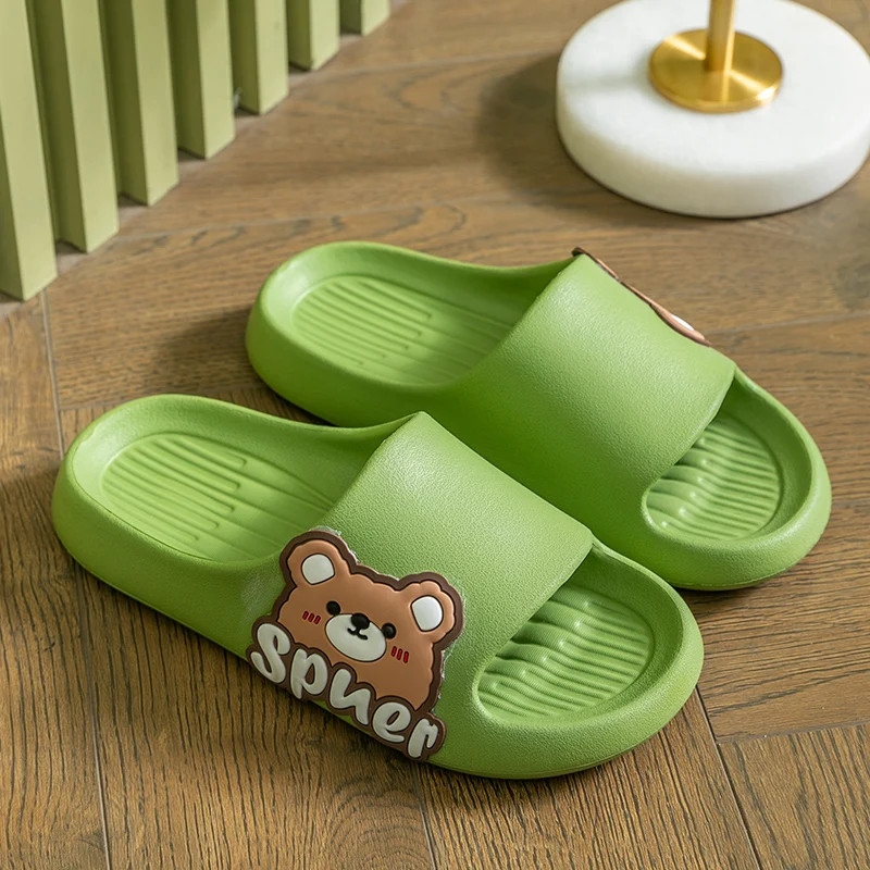 Women wearing slippers for summer outings, new indoor home, bathroom, anti slip
