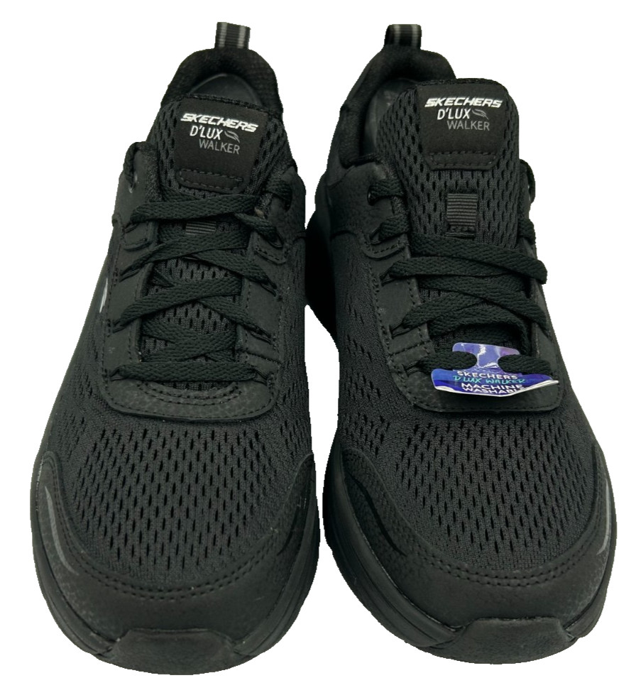 Skechers Women’s D’lux Walker Infinite Lace Up Athletic Shoes Black Size:8.5 72O