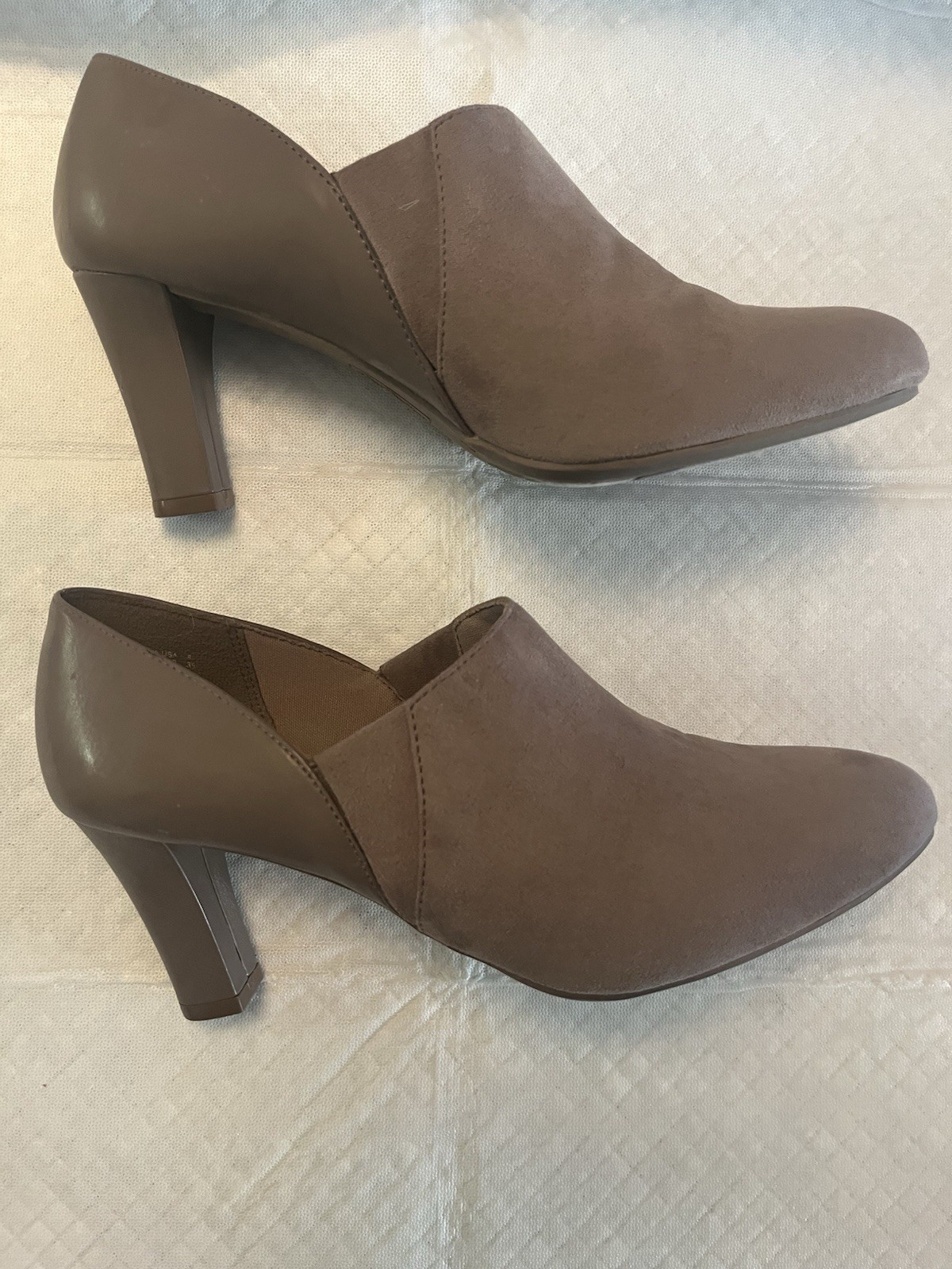 Dexflex Comfort Brown Fabric Pointed Toe Slip-On Pumps Women’s US 8 EU 39