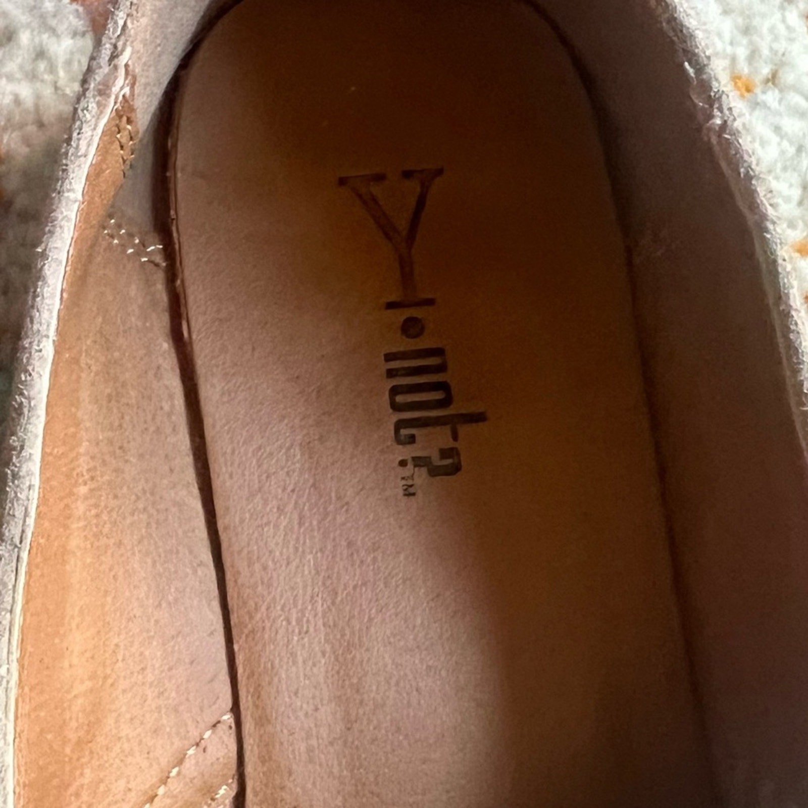 Y Not? Rhinestone Vegan Suede Tan Heels – Size 8
