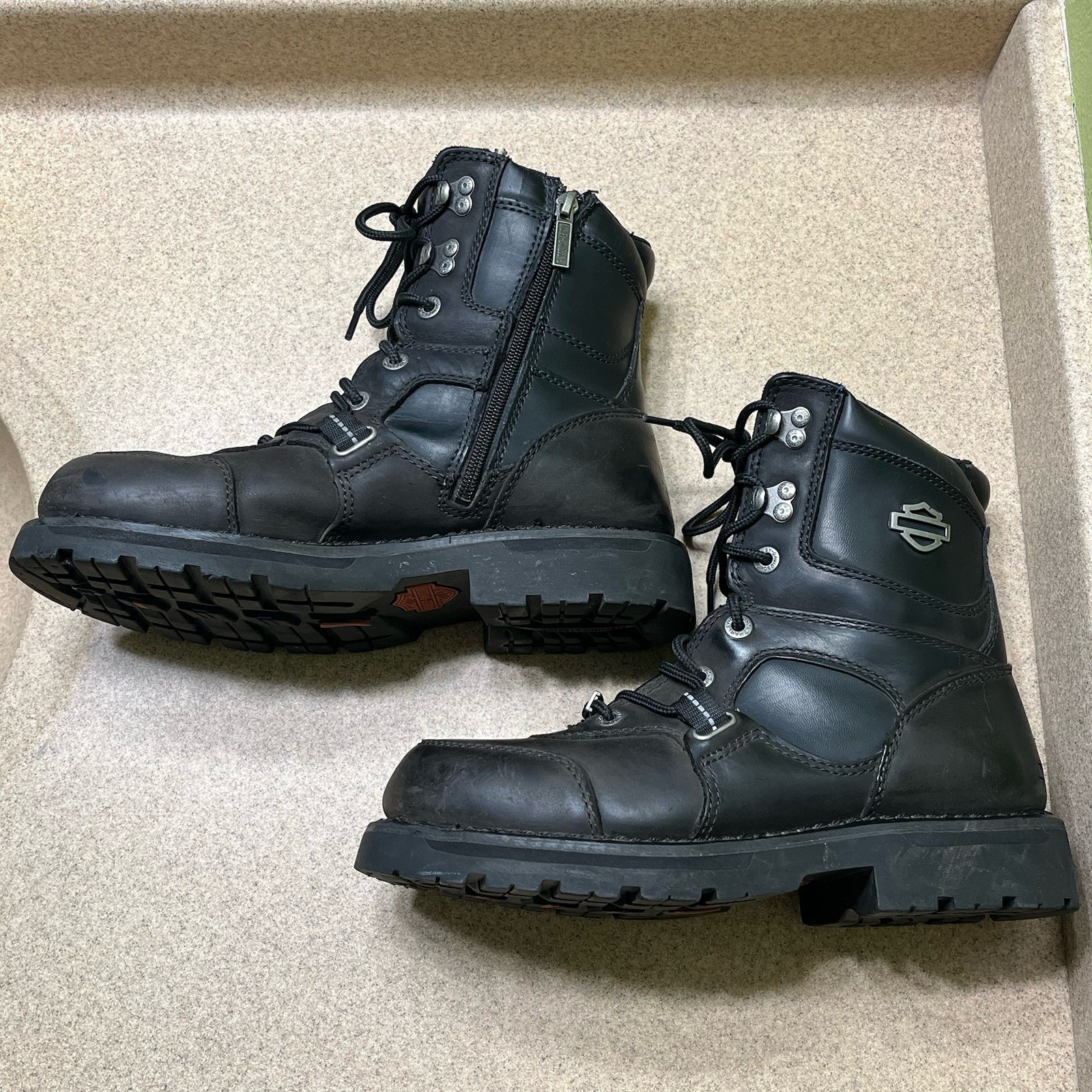 Harley-Davidson Boots Womens 10 Mallery 6.5 Inch Riding Motorcycle Leather READ!