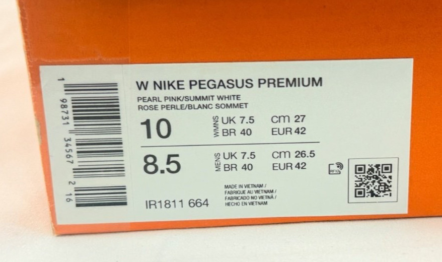 Nike Pegasus Premium Women’s 10 Pink NIB Triple Stack Cushioning Brand