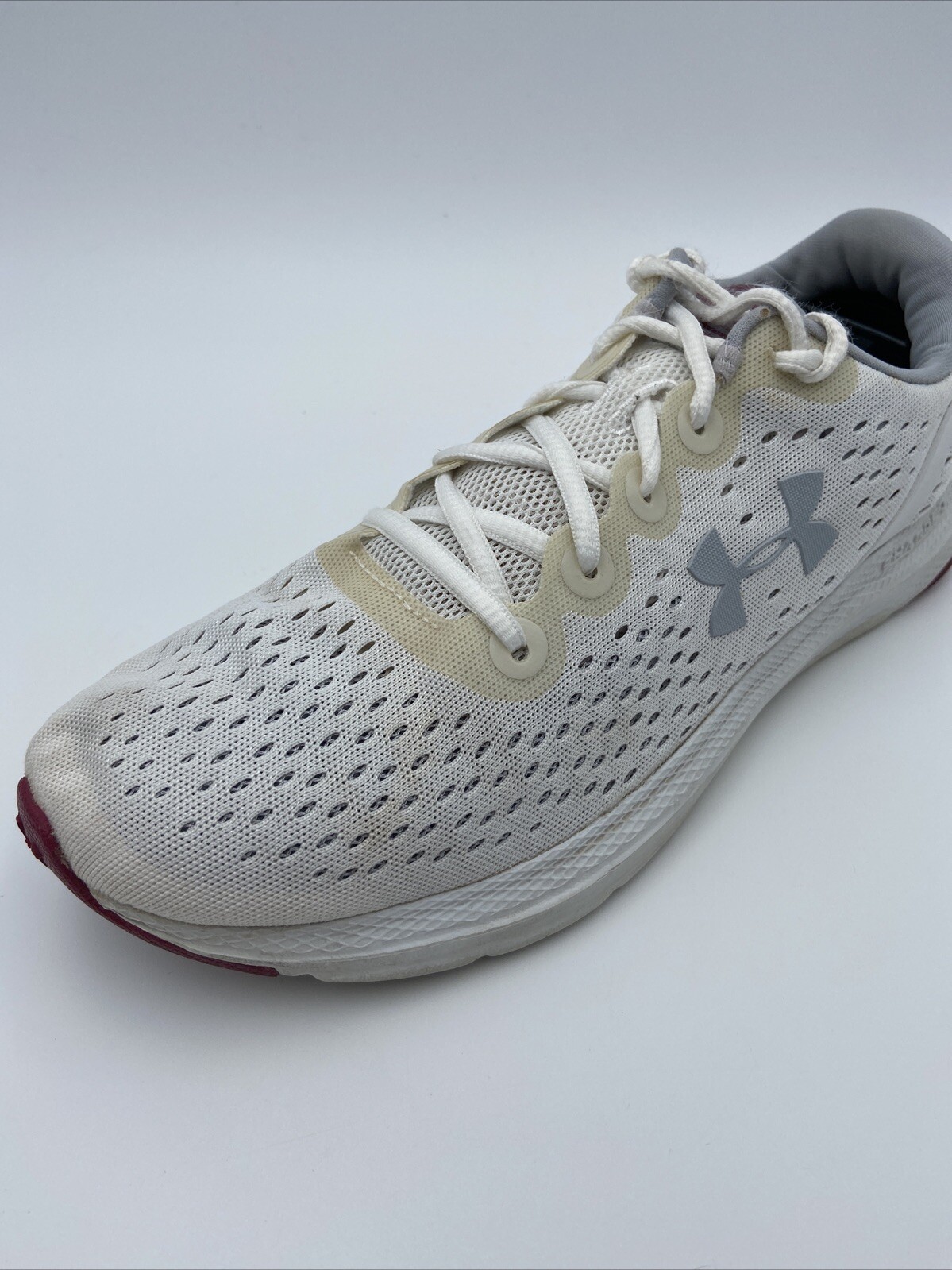 Under Armour Womens Charged Impulse White Athletic Shoes 9 Medium (B,M) #Y