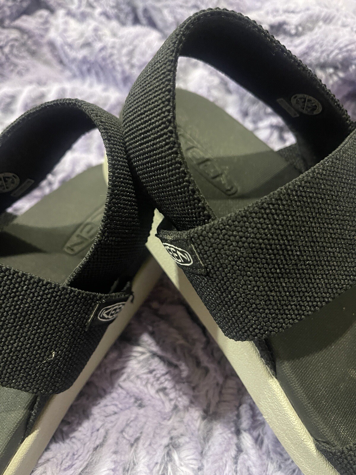 KEEN Elle Backstrap Sandals Women’s Black Travel eco-Friendly Comfort Sz 7.5