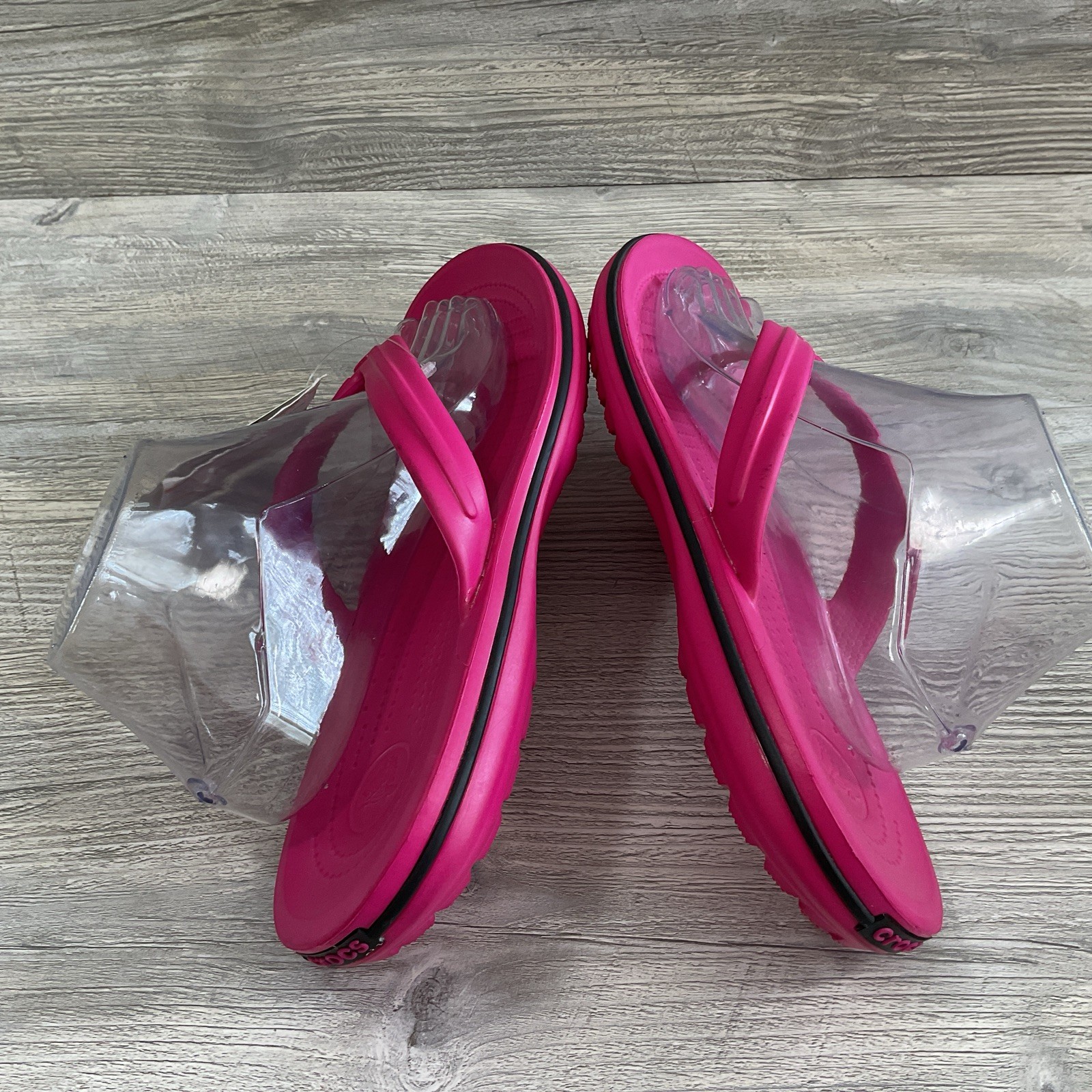 Crocs Women’s Crocband Flip Flops Iconic Comfort Candy Pink 11033 Size 11 NEW