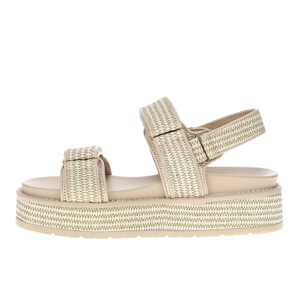 Corkys Go For It Platform Womens Beige Casual Sandals 41-0589-SARF
