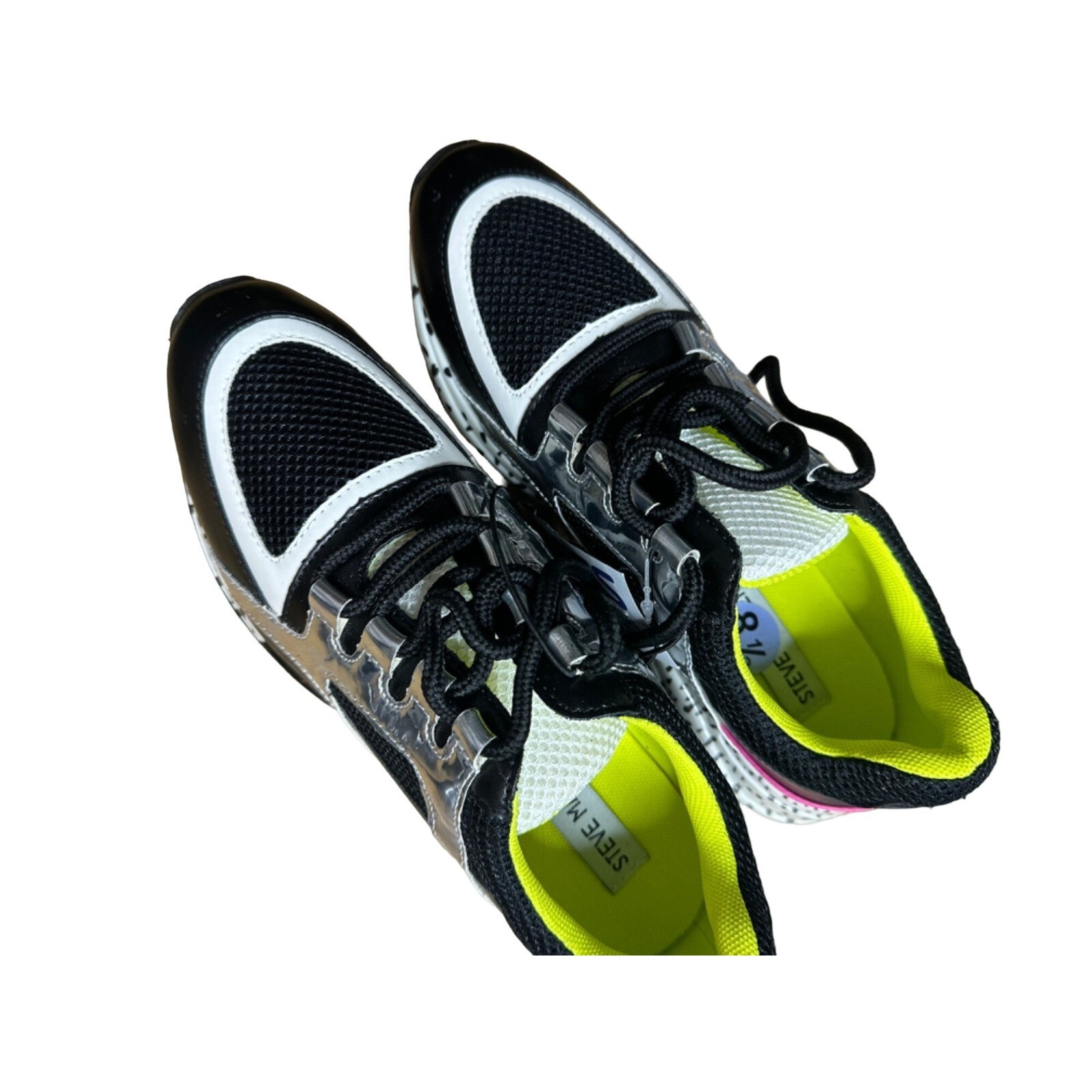 Steve Madden Women’s Sneakers Black/Multicolor Size US 8.5 EUR 40 UK 6.5 AU 8.5