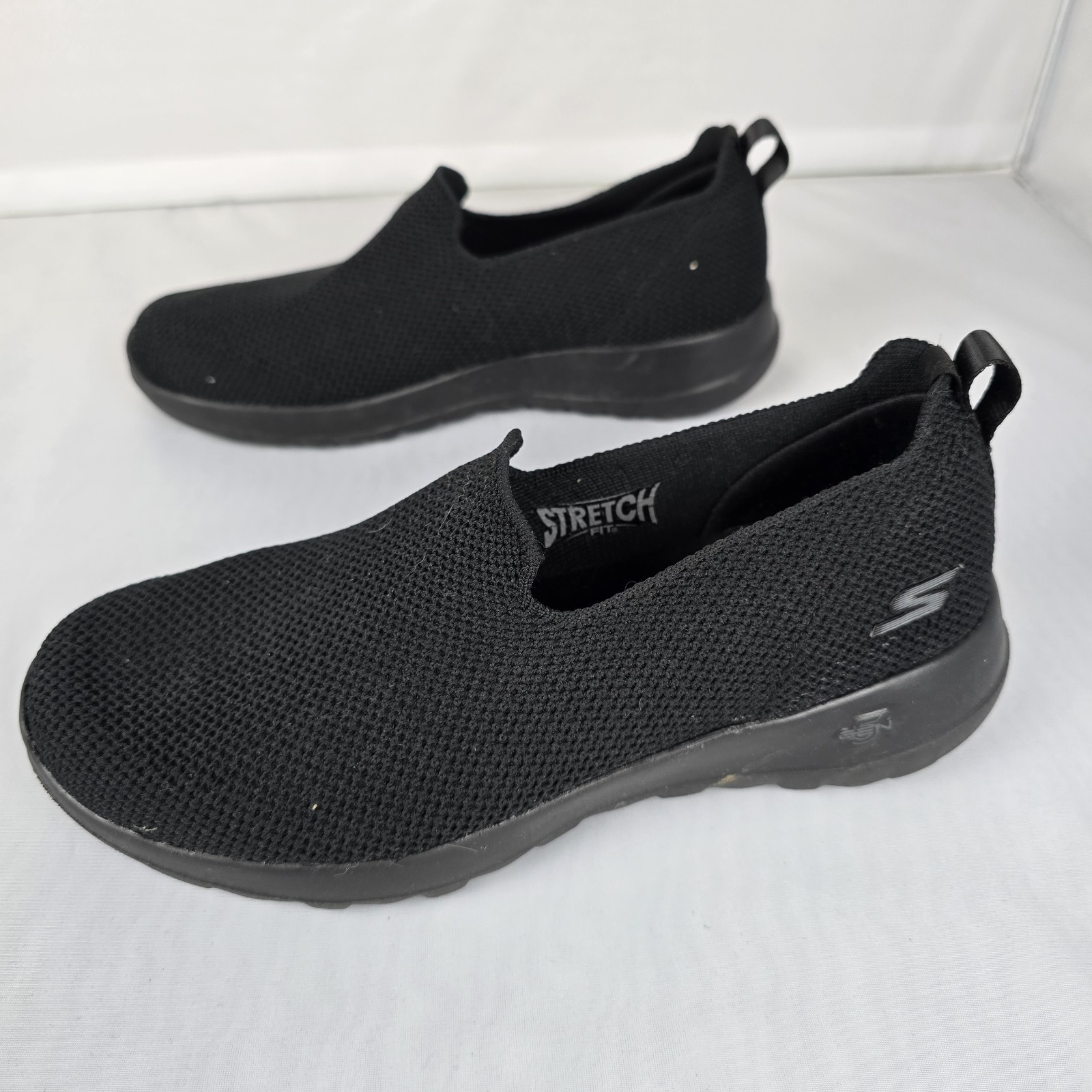 Skechers GoWalk Joy Goga Mat Stretch Black Slip on Sneaker Women’s Size 6