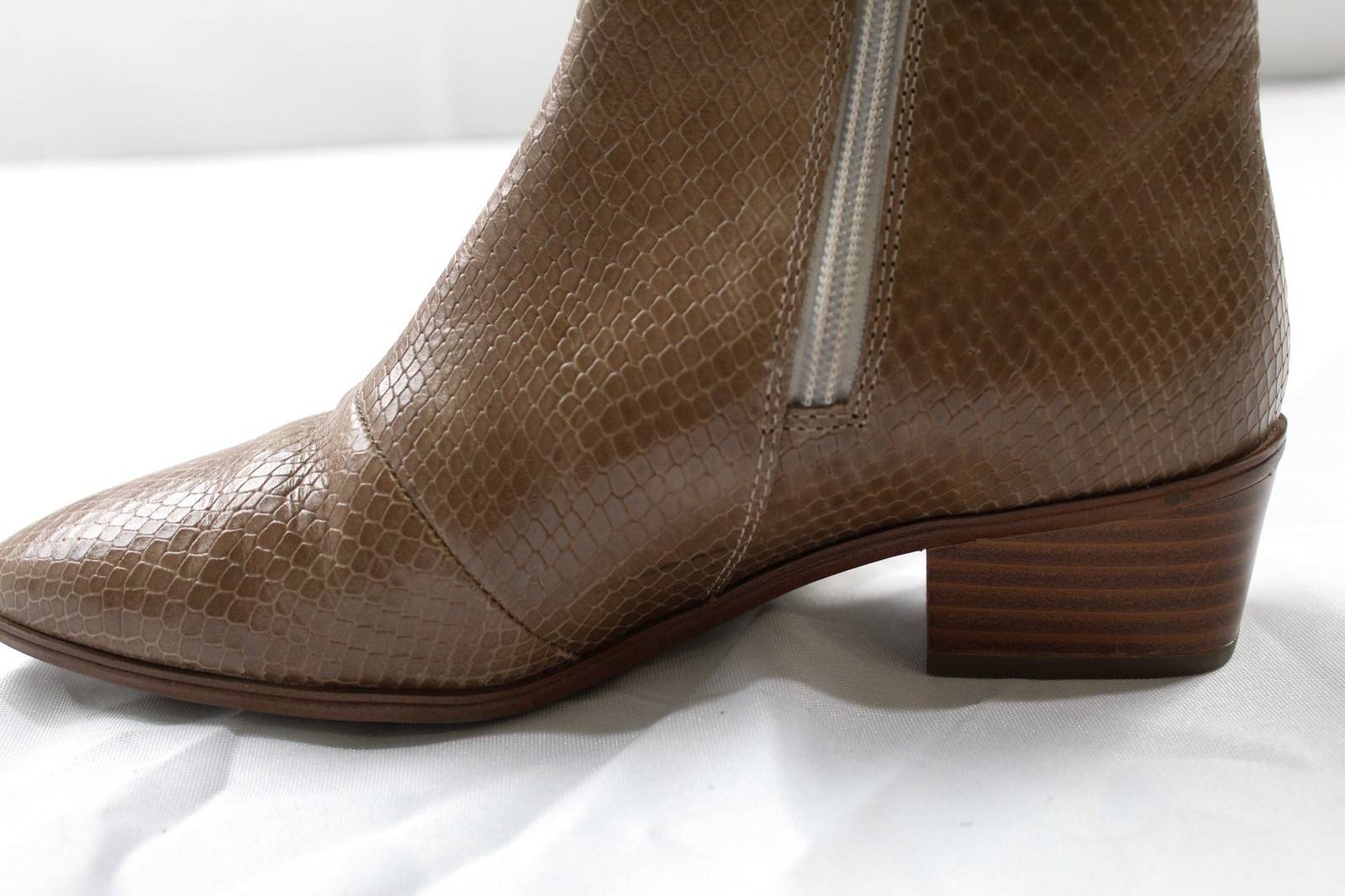 Rockport Women’s Geovana Snake Skin Ankle Boots LB3 Khaki US:6 UK:3.5 EU:36