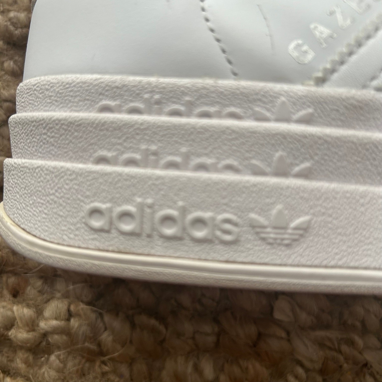 Adidas Gazelle Bold Platform White Leather Women’s 7 EU 38 2/3 -EUC