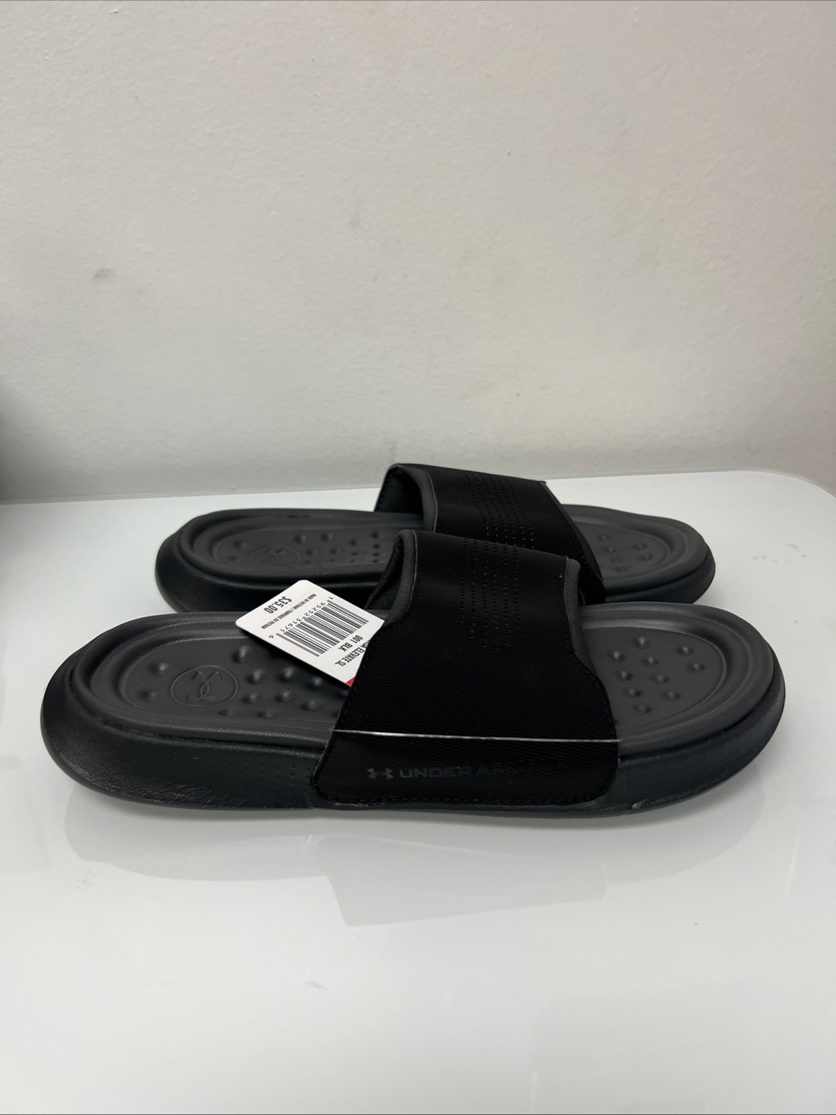 Under Armour Unisex Ansa Elevate Slide Sandal 3025044-001 Black Size M6/W7.5 NWT
