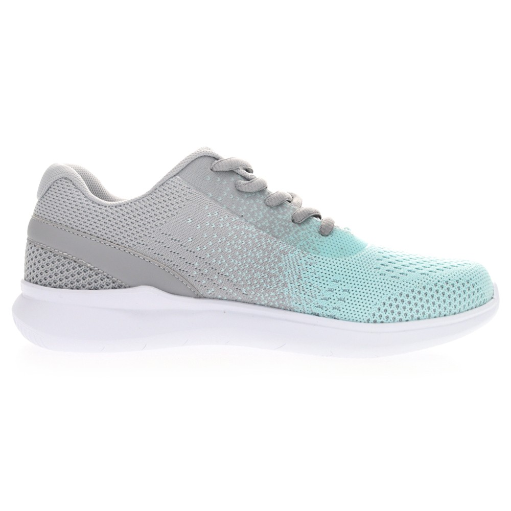 Propet Travelbound Duo Lace Up Womens Blue, Grey Sneakers Casual Shoes WAA262MG