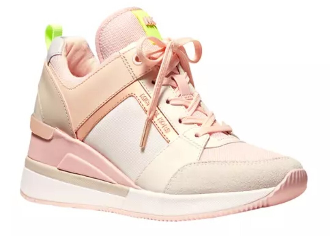 Michael Kors Women’s Georgie Trainer Small AIr Mesh Sneaker Cream Multi 9M