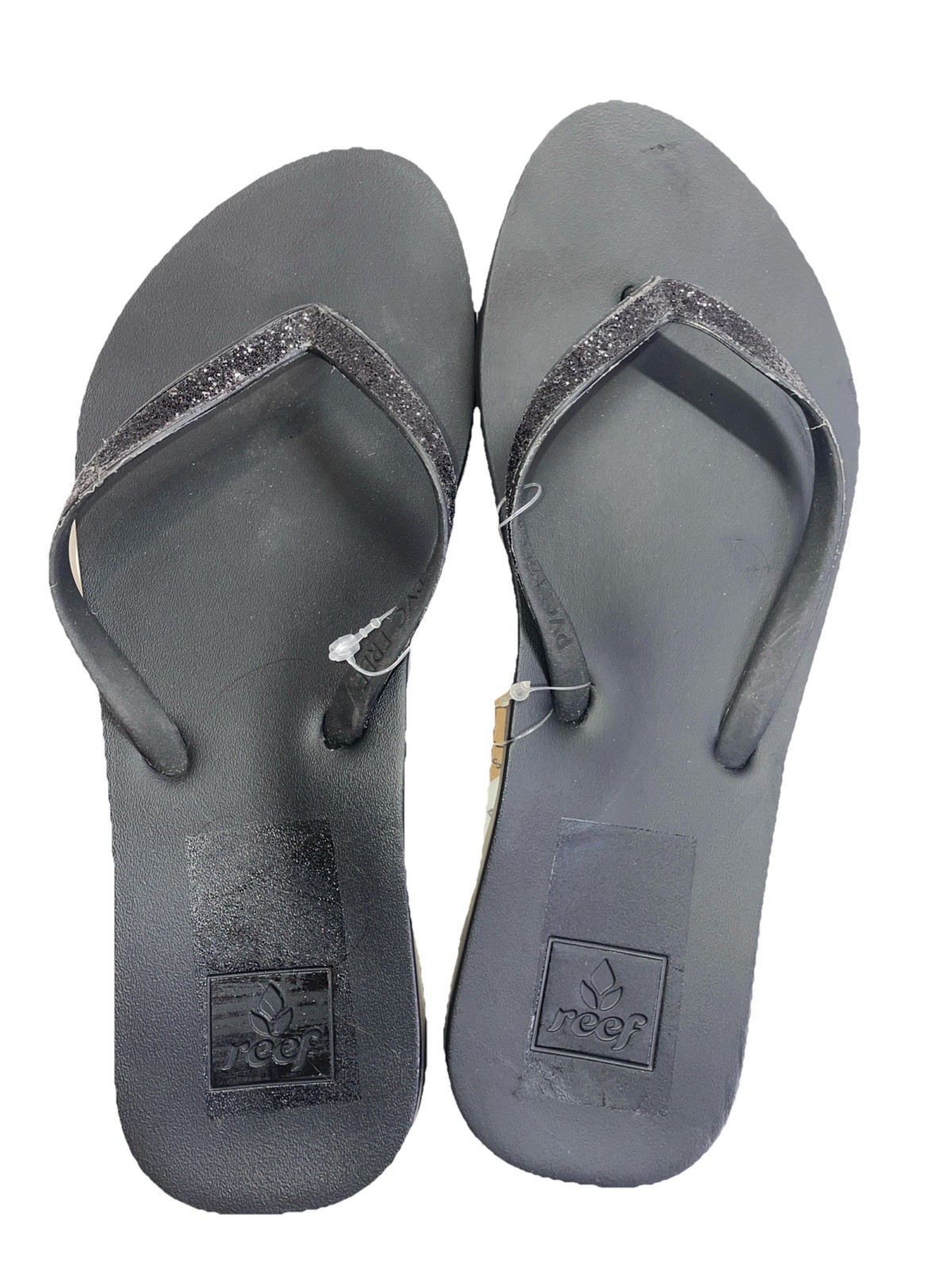 REEF Women’s Cushion Stargazer Flip-Flop Sandals, Black Size 5M