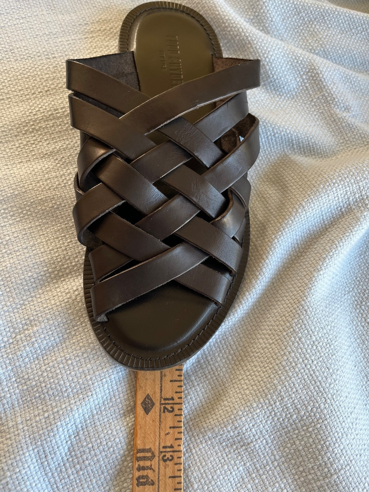 Todd Synder -Tuscan Multi-Strap leather Sandals-Black-Size 9-Made in Italy-EUC