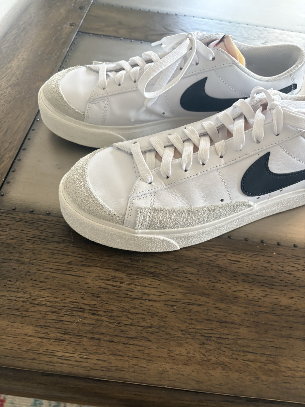 Nike Blazer Low Platform White Black Sneakers Women’s Size 10 Casual Shoes