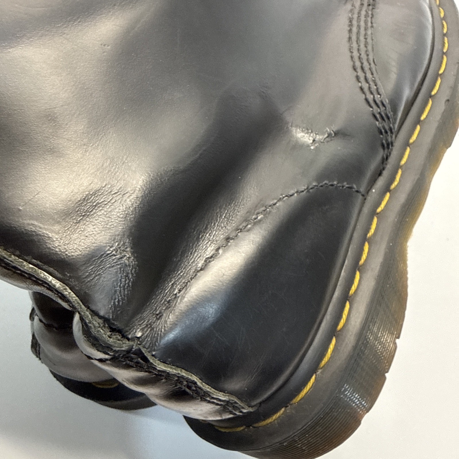 Dr. Martens 1460 Bex Boot Women 9 Men 8 Smooth Leather Lace Black Worn READ