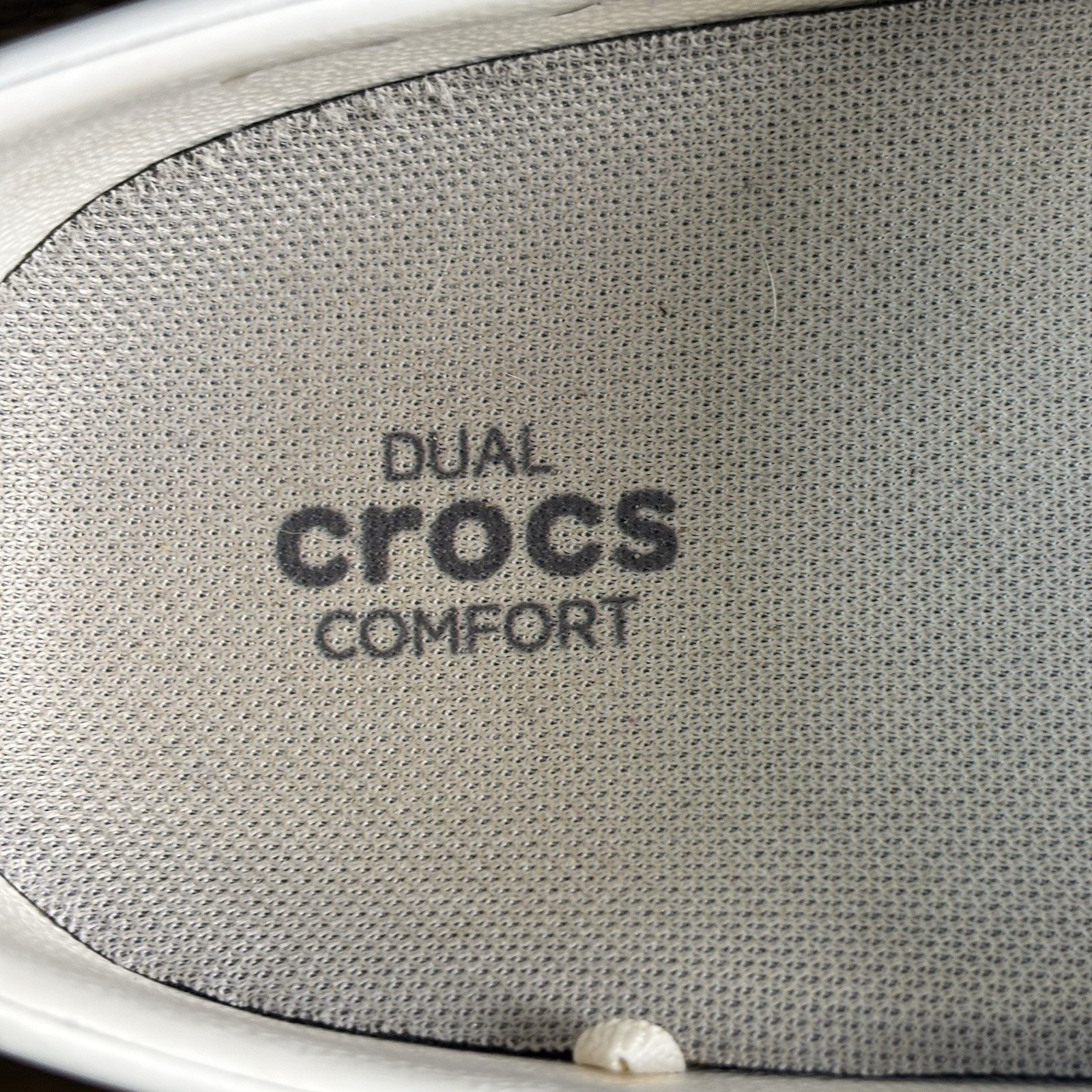 Crocs Neria Pro II Dual Womens 8 Comfort White Clogs Slip Resistant Workwear
