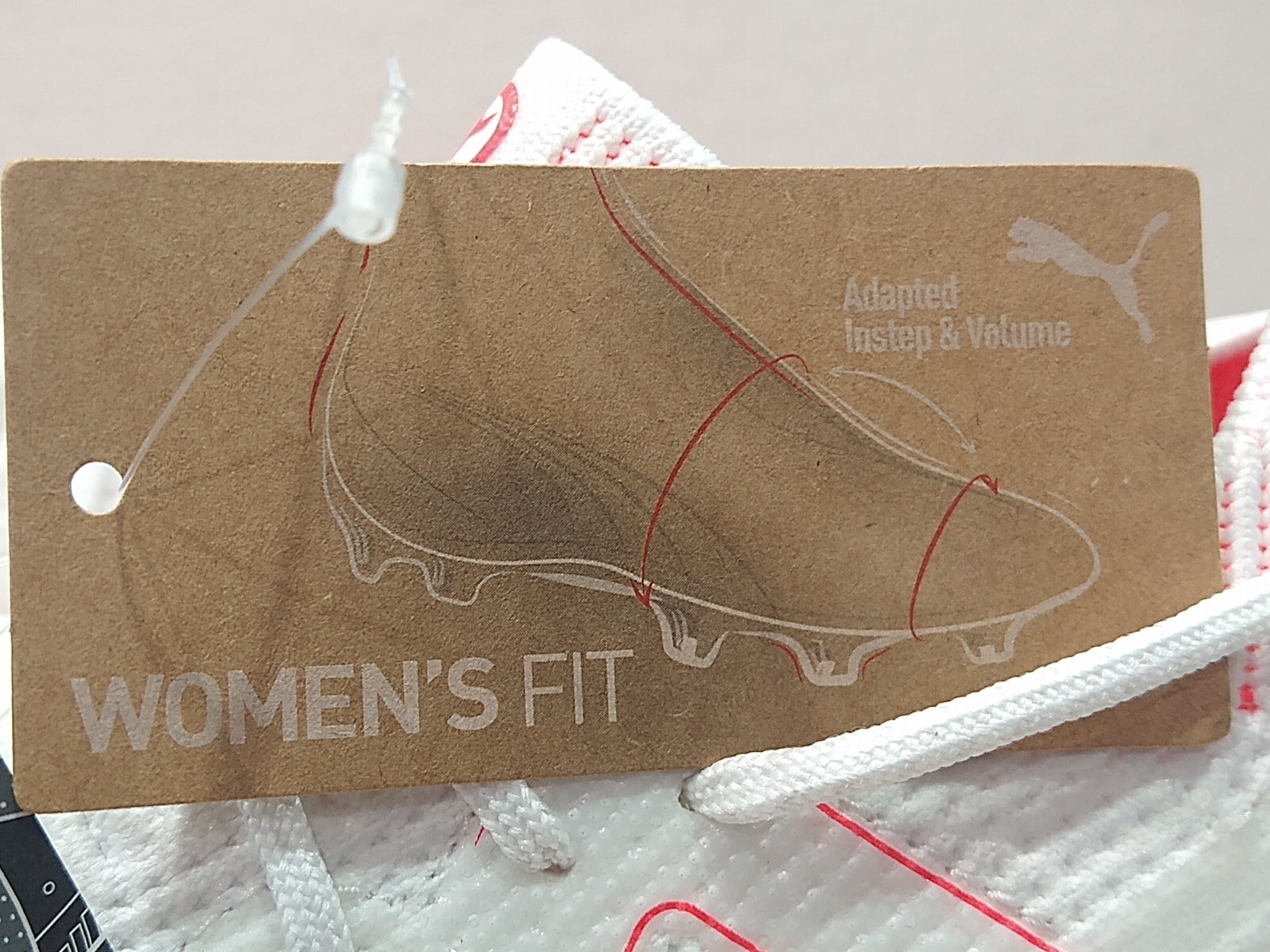Puma WOMEN’S Future Ultimate FG AG Soccer – Size: 10.5 – 107356 01 – White / Red
