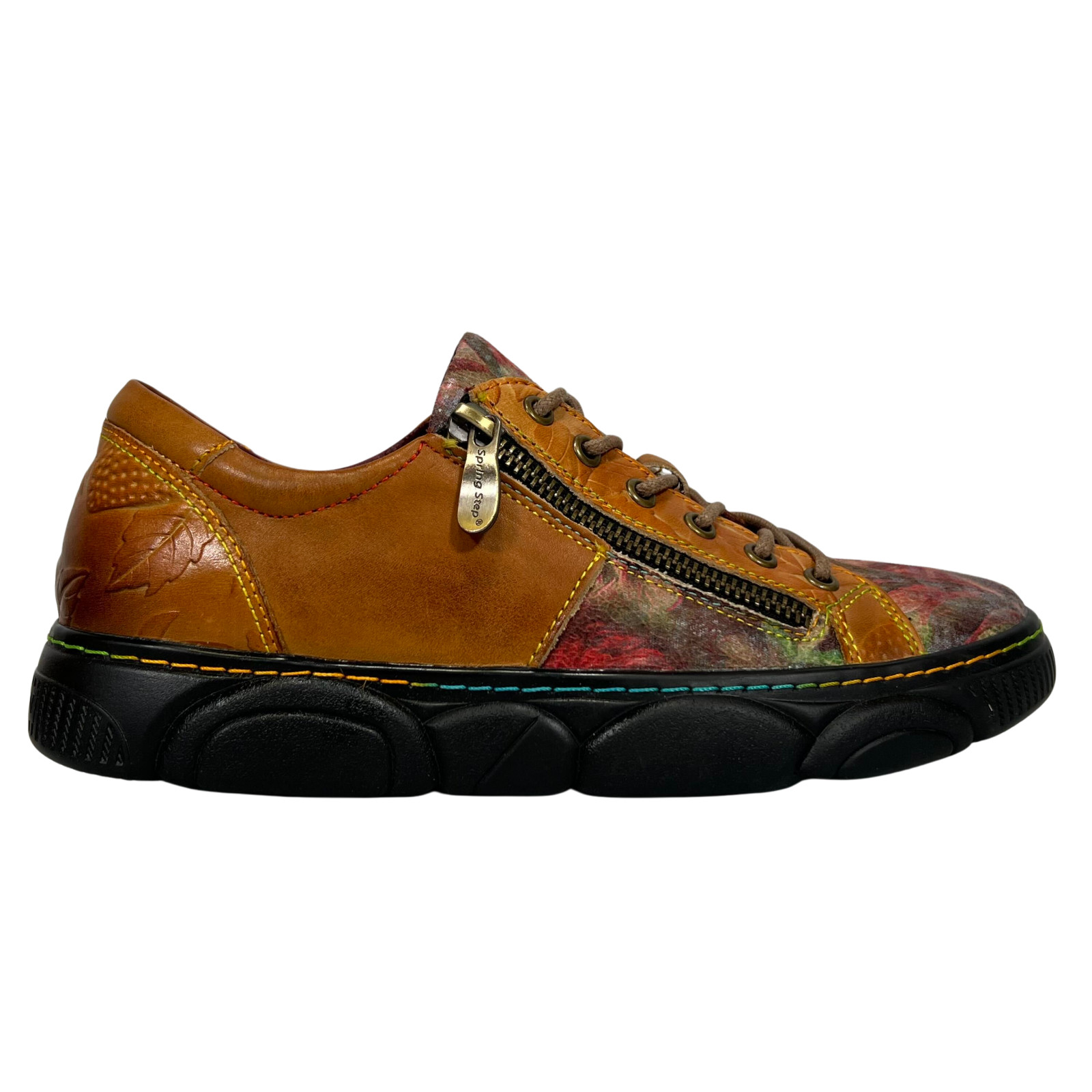 L’Artiste By Spring Step Women’s Danli Bloom Fashion Leather Sneakers Size EU 37