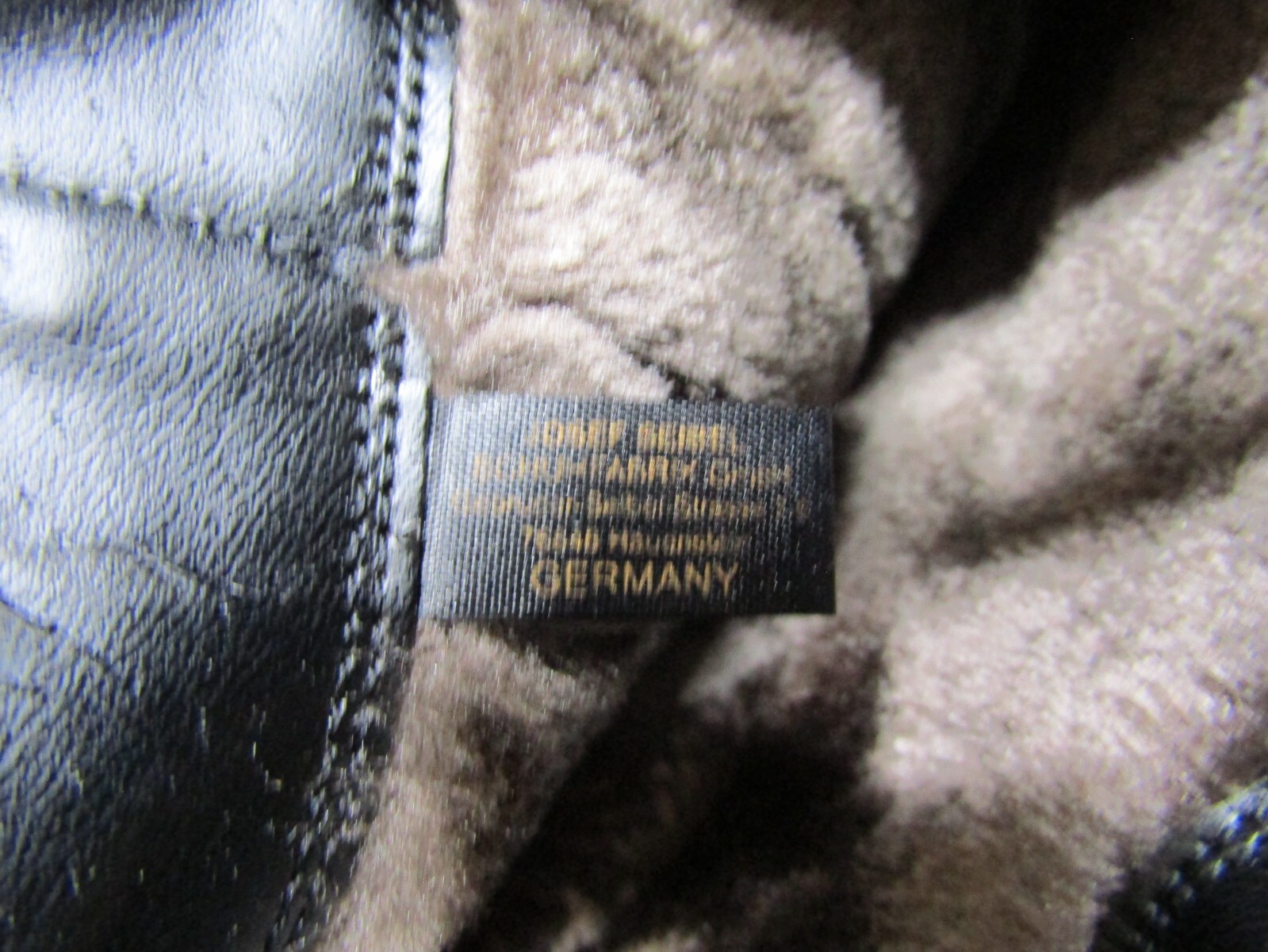 Gerry Weber Caren Black Leather Tall Boots Fur Lined Size Women EU 39 US 9
