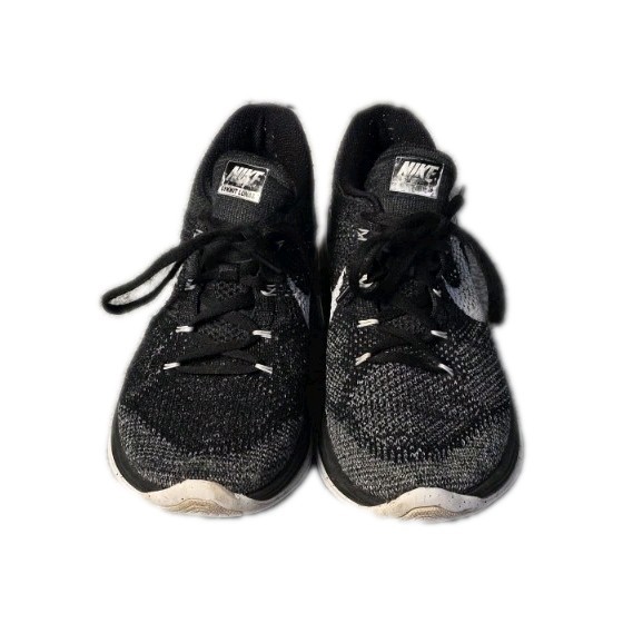 Nike Flyknit Lunar 3 Oreo Womens 10.5 Black Shoes Athletic Running 698182-001