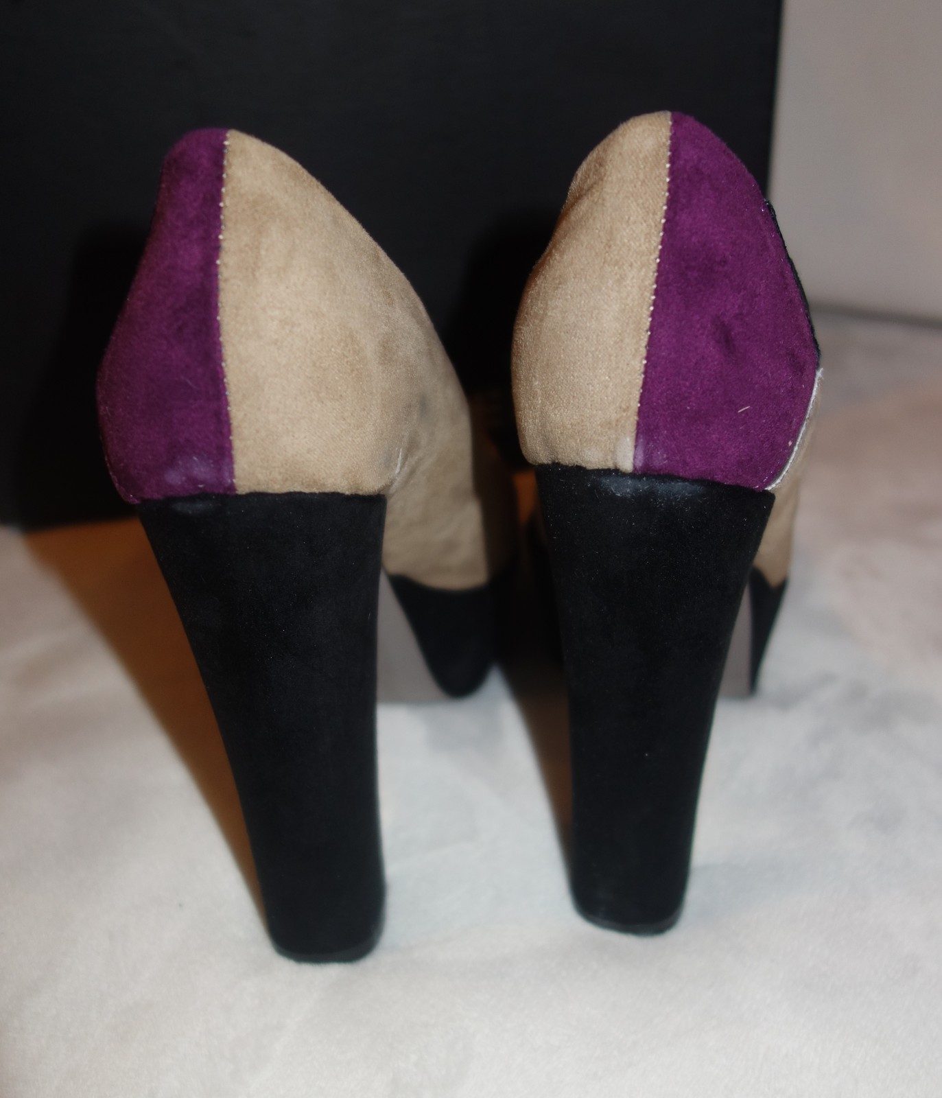 Made in Italia Platform Pumps multi color Suede Size 39 us 8.5 new