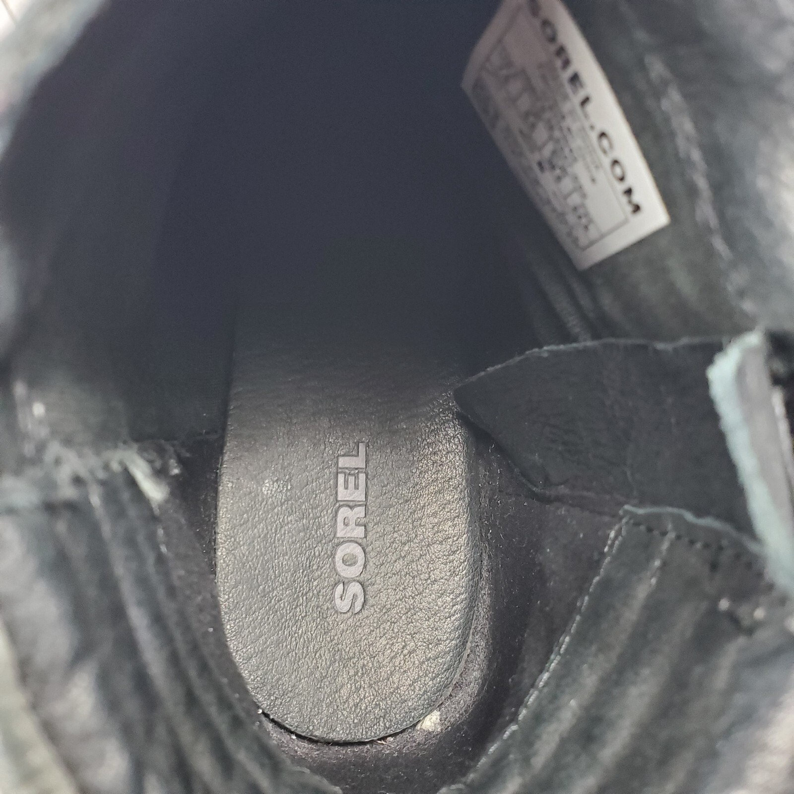 SOREL Danica Waterproof Ankle Bootie Sz 7.5 Gray Quarry Black Leather NL2547-052