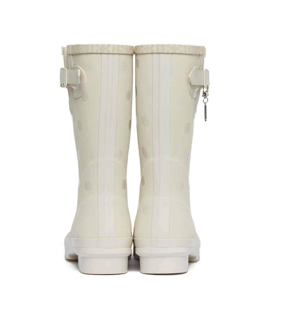 NEW Rockfish Weatherwear × ILLIT ORIGINAL RAIN BOOTS SHORT DOT IVORY Authentic
