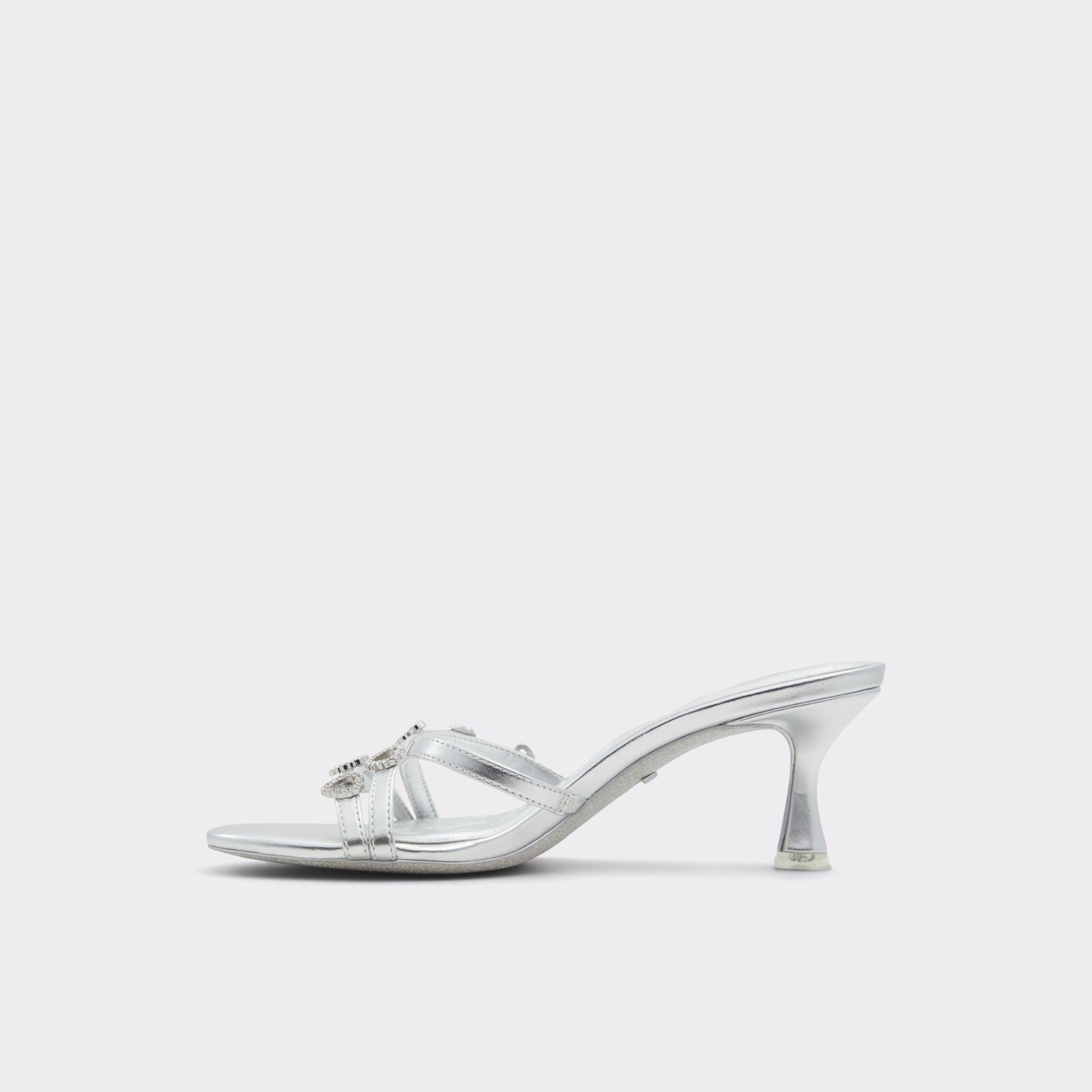 Barbie X Aldo Barbiemule Kitten Heels Silver 5~6~6.5~7~7.5~8~8.5~9~10~11