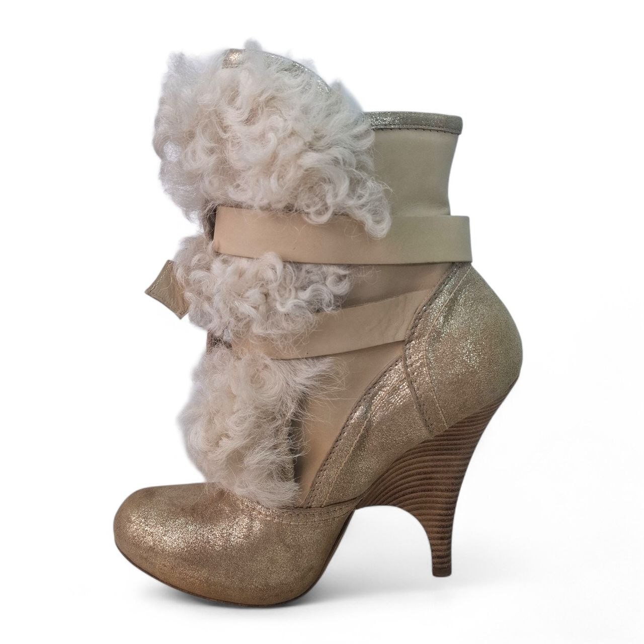 Just Cavalli Vintage Ankle Fur Boots | EU 40 | US 9.5 | Tariffs Prepaid