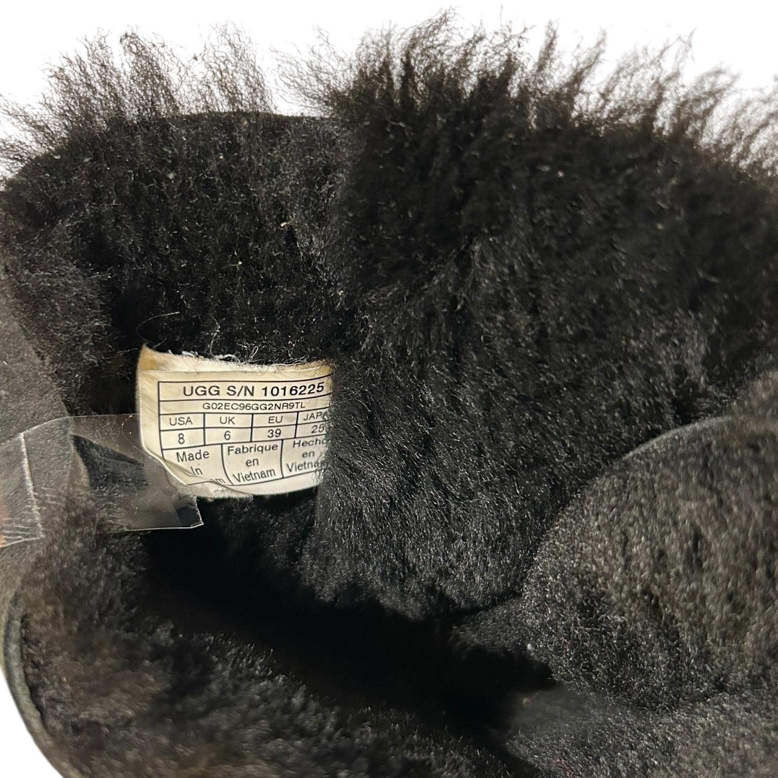 UGG Bailey Bow II Black Suede Triple Bow Winter Boots 1016225 Womens 8