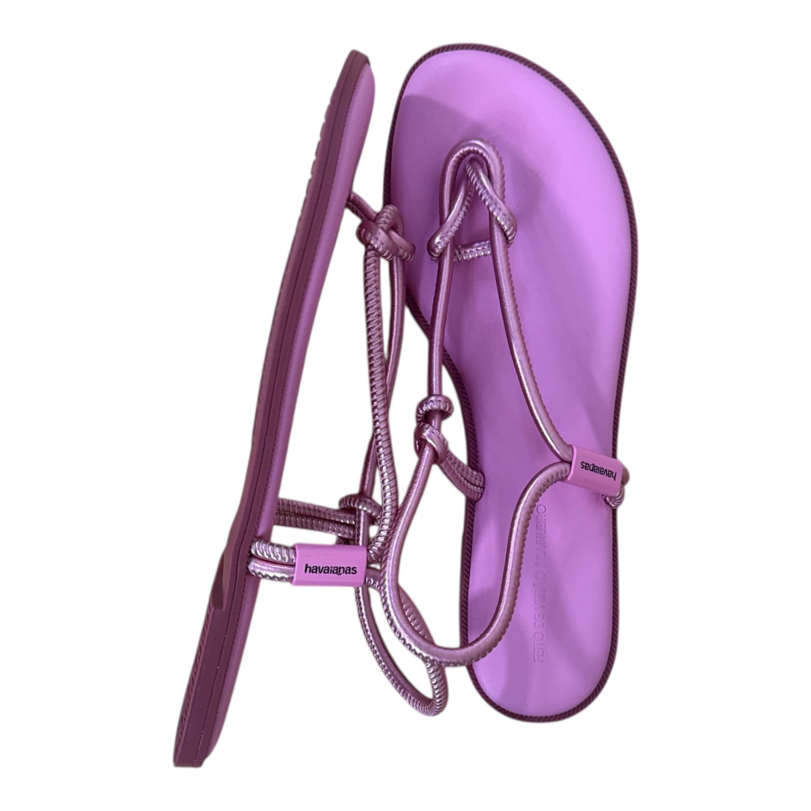 Havaianas Una Acai Eur Sandals in Pink Size US 10 EUC