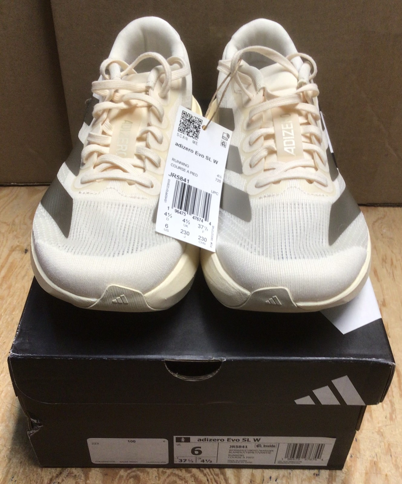 Adidas Adizero EVO SL Running Shoes Style JR5841, Women’s US Size 6