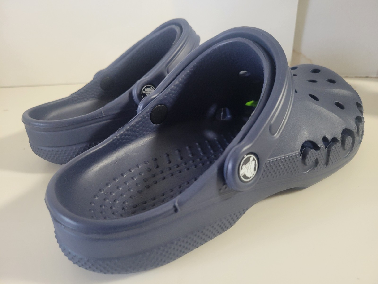 Crocs Baya Navy Comfort Lightweight Clogs US M Size 10 W size 12 Unisex Adults